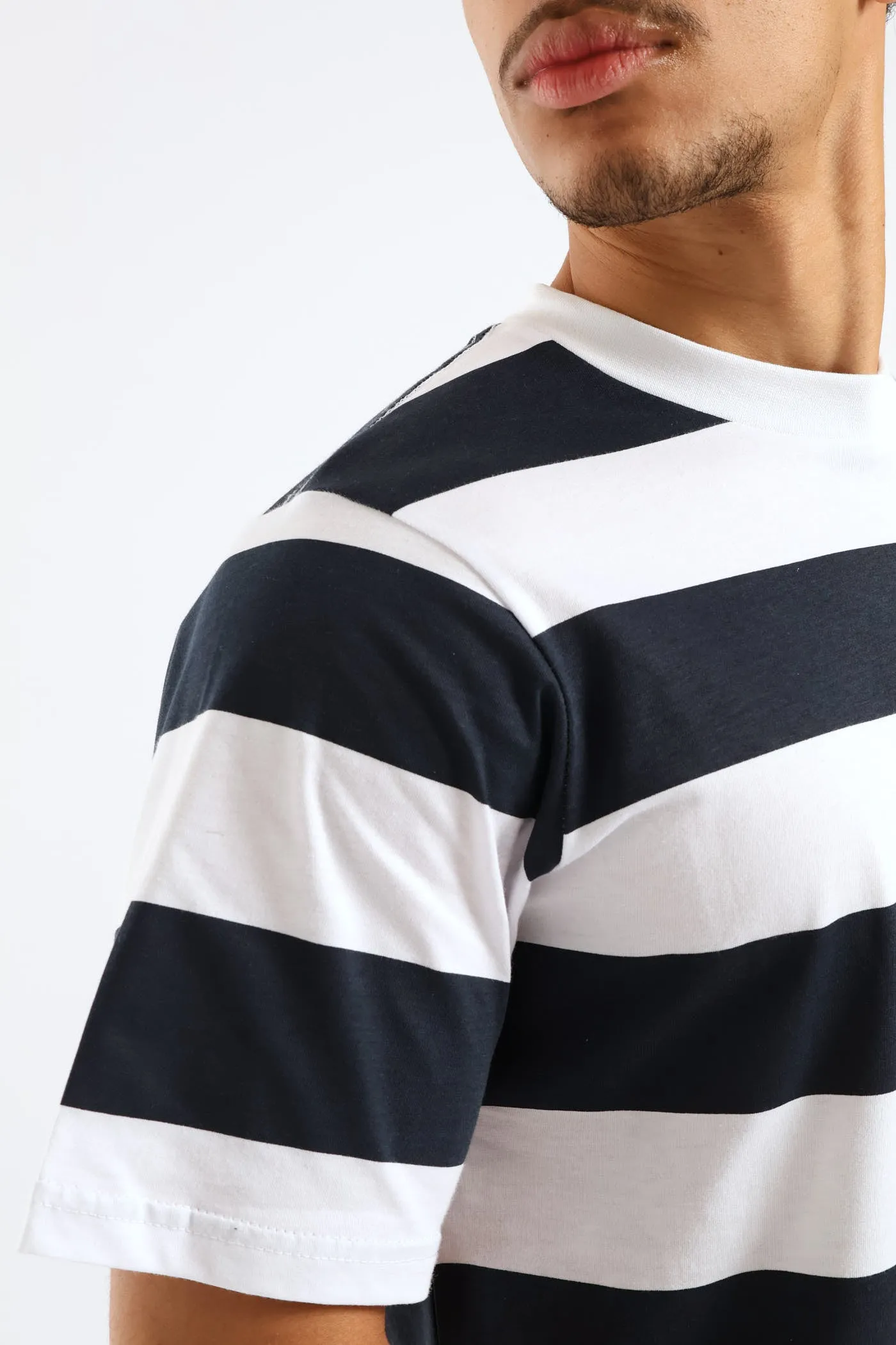Rugby Striped Tee - Navy/White sold by Edgars product image thumbnail 2