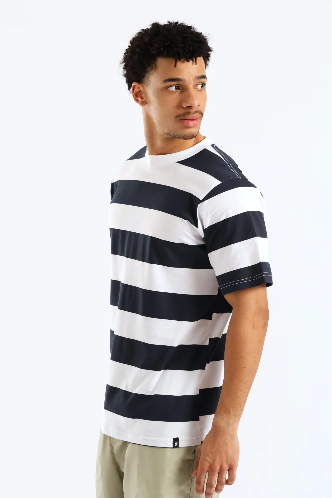 Rugby Striped Tee - Navy/White sold by Edgars product image thumbnail 3