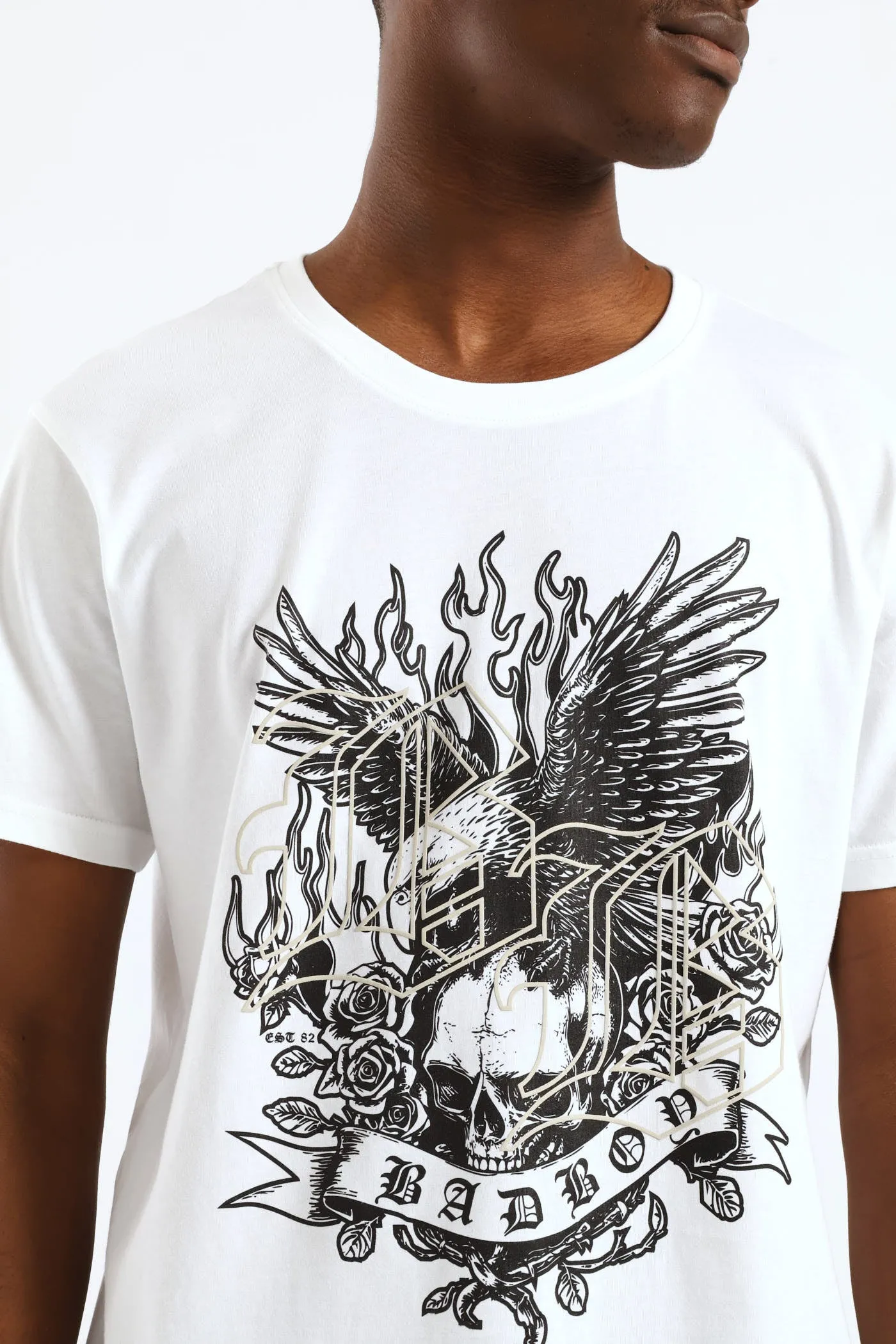 Death Skull Tee - White sold by Edgars product image thumbnail 2