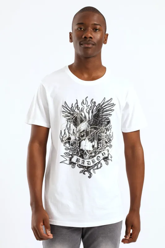 Death Skull Tee - White sold by Edgars