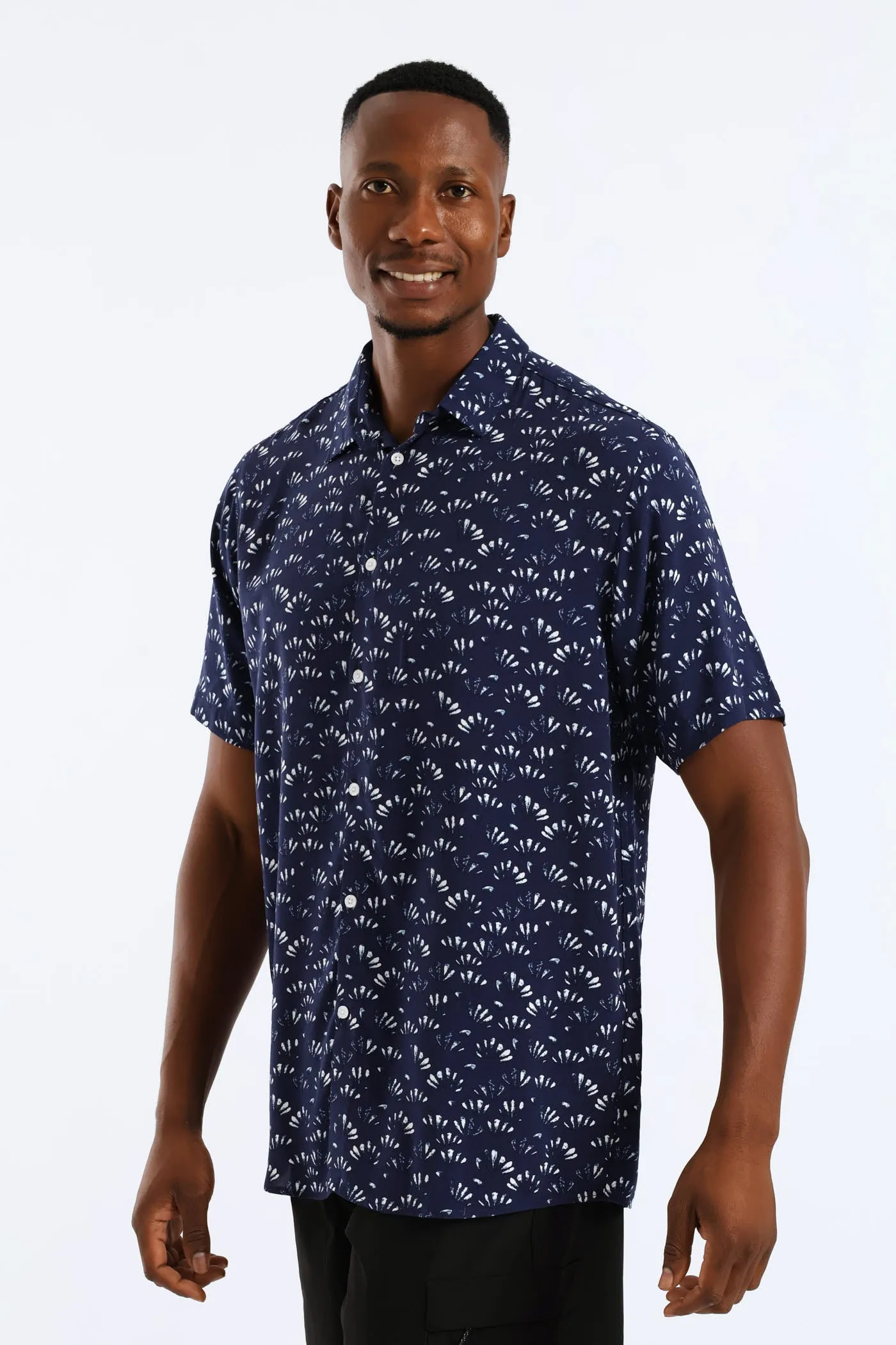 Shell Regular Shirt - Navy sold by Edgars product image thumbnail 3