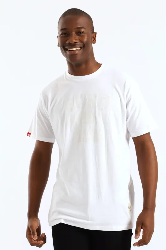 Tonal Chest Print Tee - White sold by Edgars