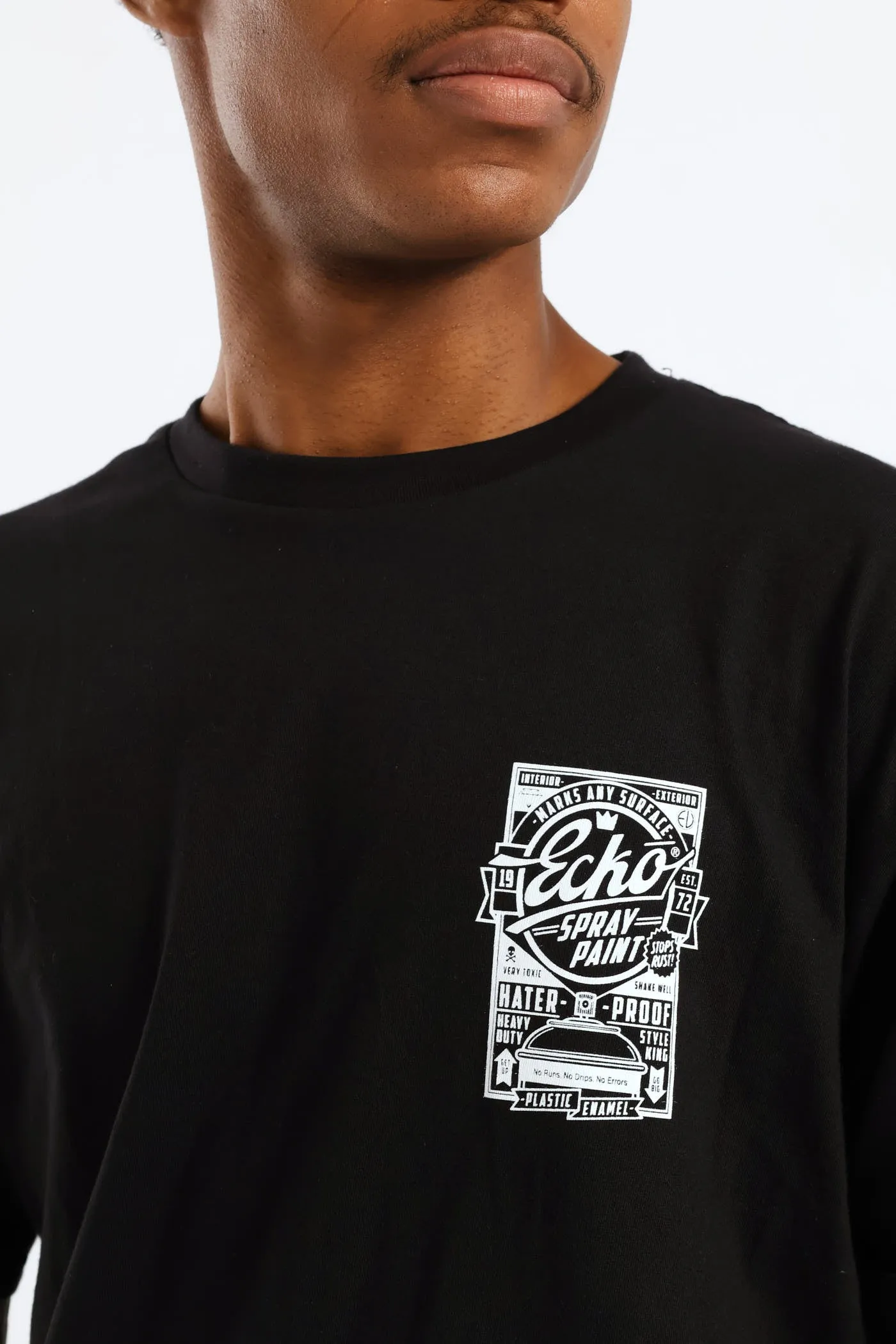 Spray Paint Tee - Black sold by Edgars product image thumbnail 4