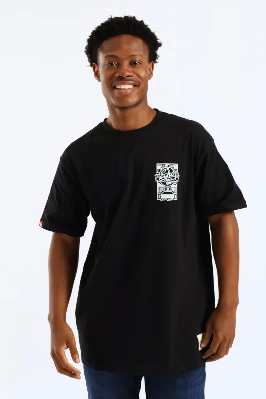 Spray Paint Tee - Black sold by Edgars
