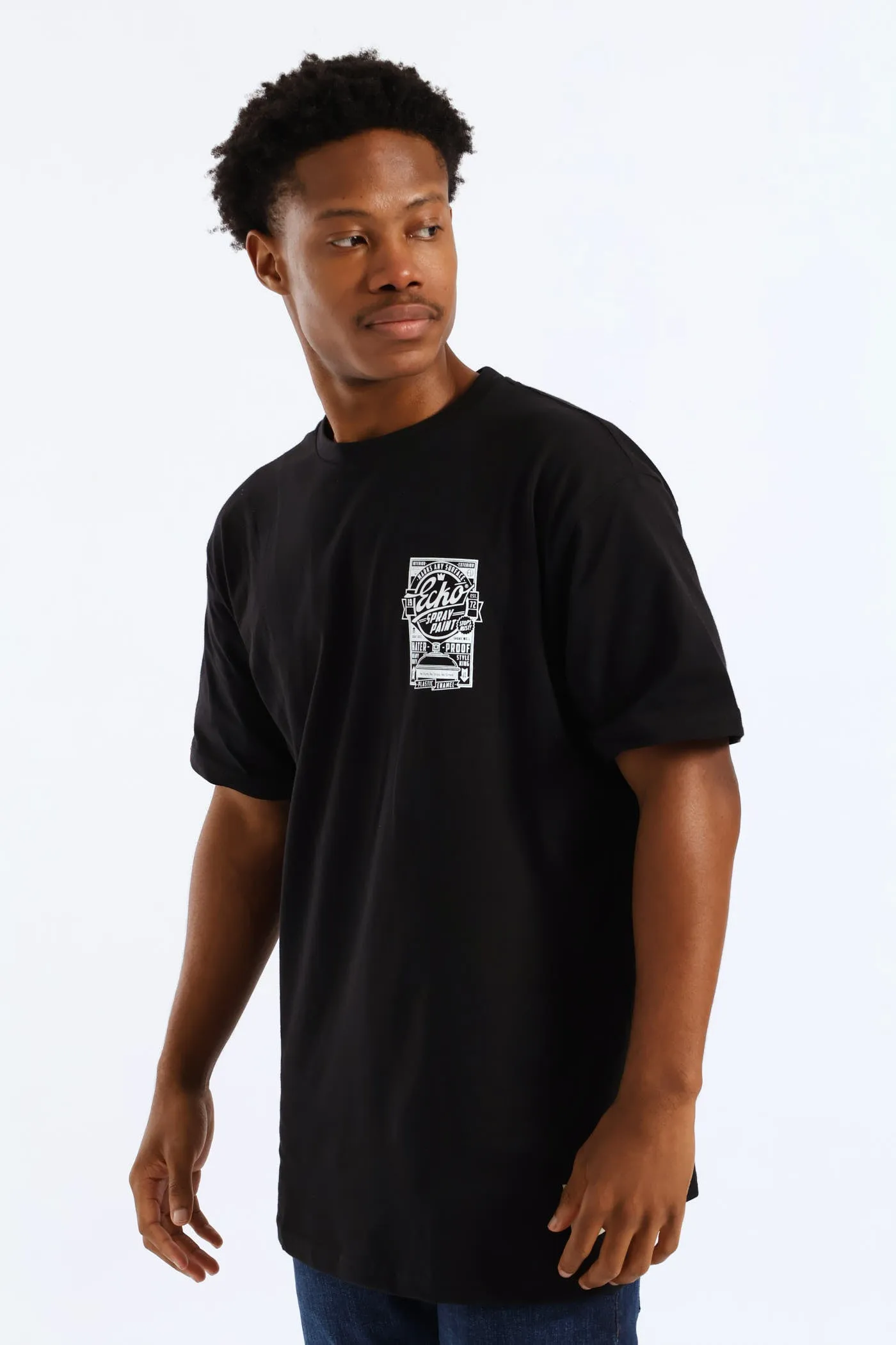 Spray Paint Tee - Black sold by Edgars product image thumbnail 3