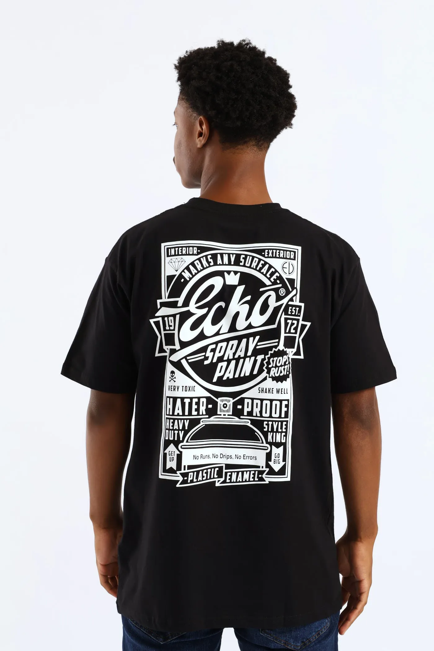 Spray Paint Tee - Black sold by Edgars product image thumbnail 2