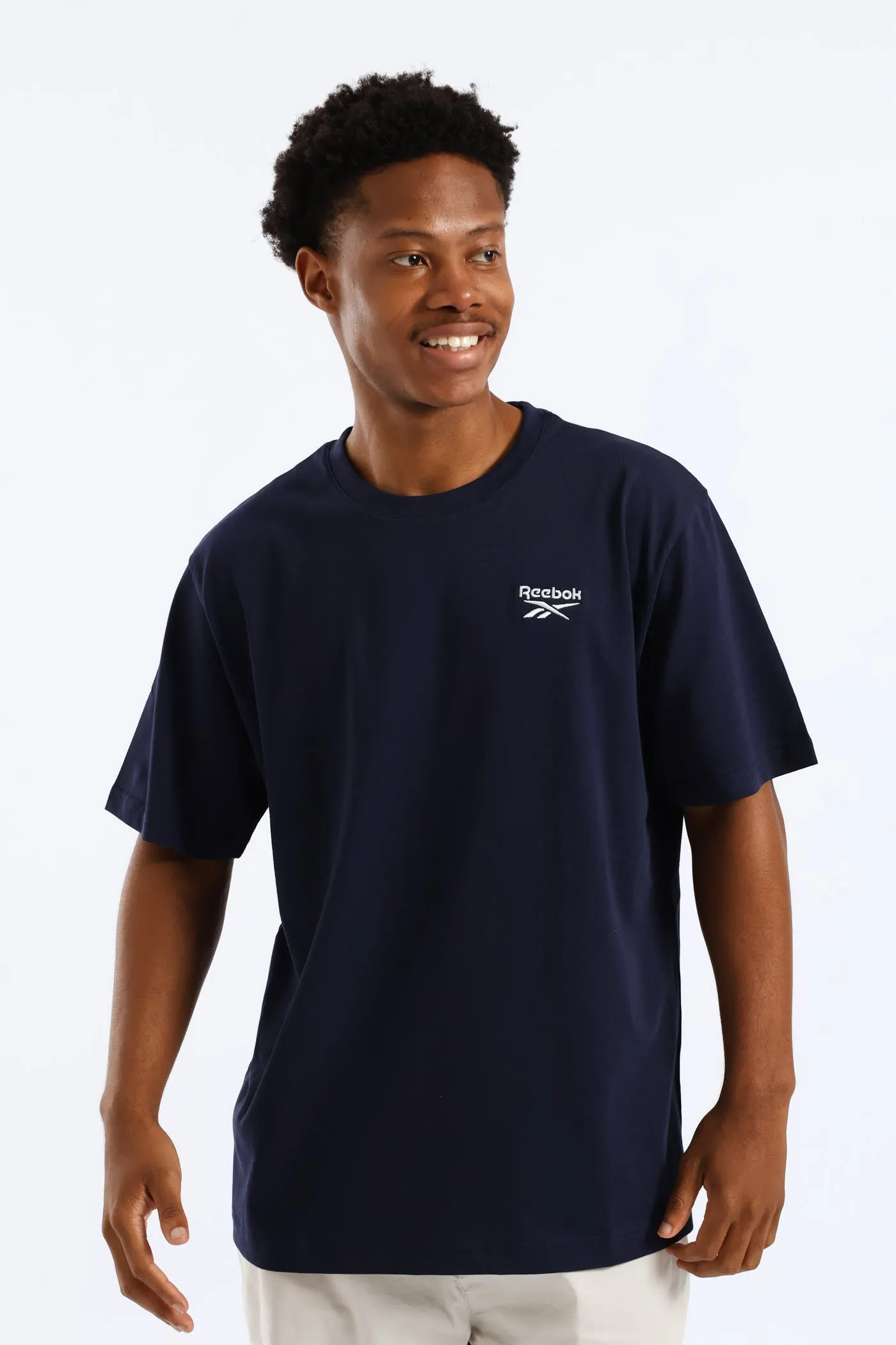 Harold Crewneck Tee - Navy sold by Edgars