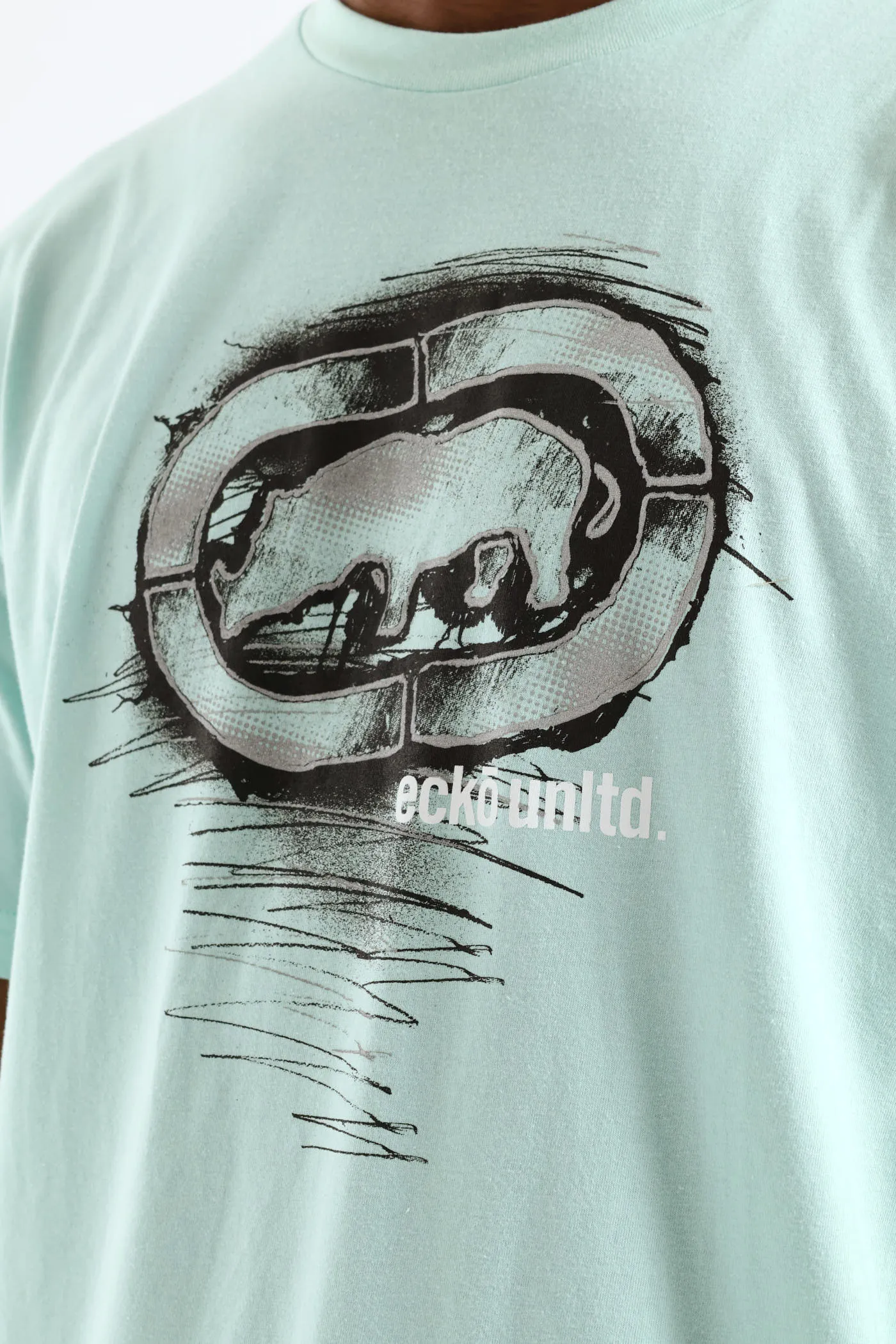 Rhino Shadow Print Tee - Mint sold by Edgars product image thumbnail 2