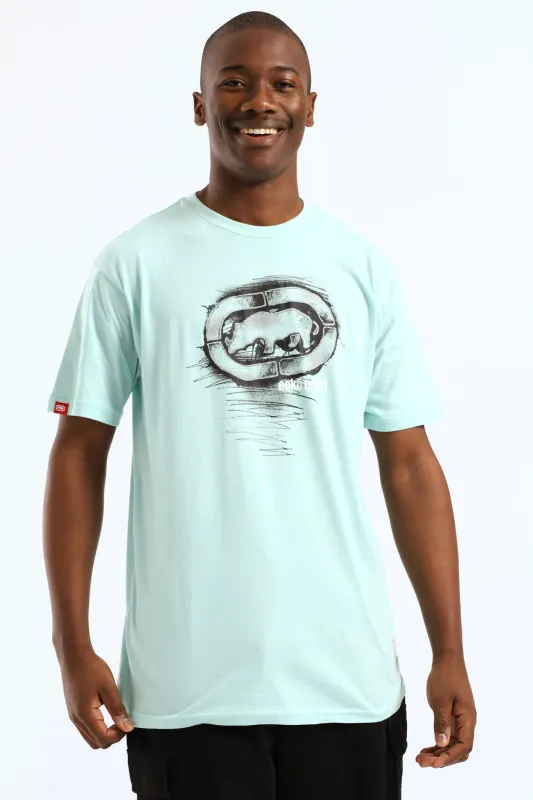 Rhino Shadow Print Tee - Mint sold by Edgars
