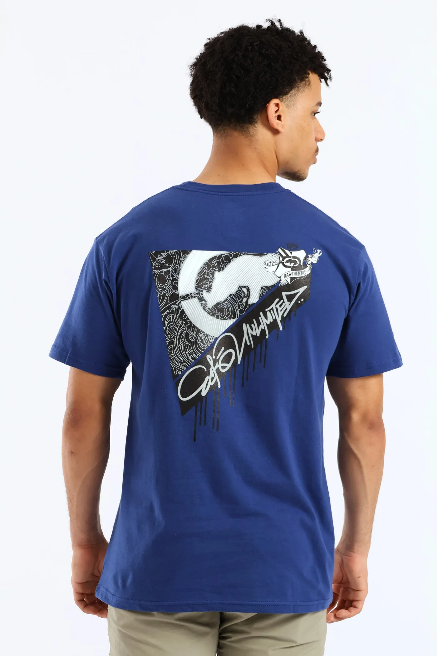 Drip Back Print Tee - Blue sold by Edgars product image thumbnail 2