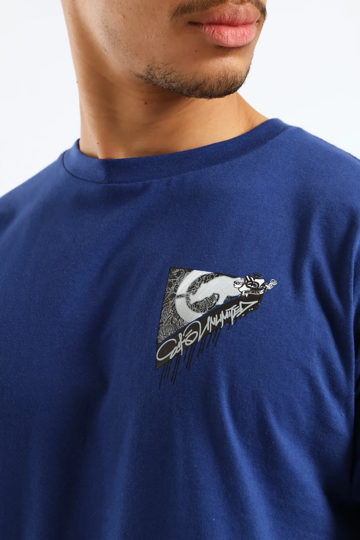 Drip Back Print Tee - Blue sold by Edgars product image thumbnail 5