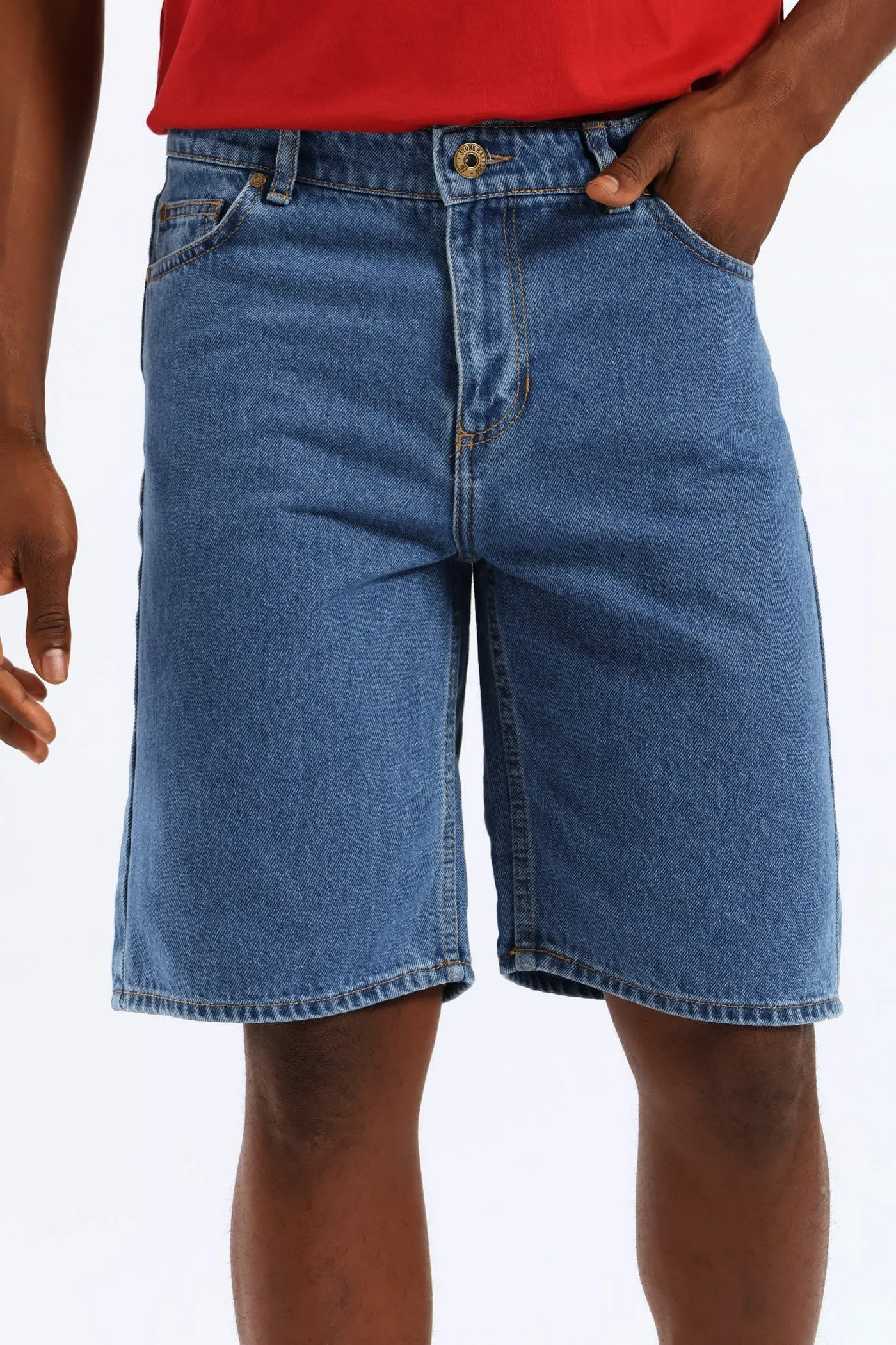 Rigid Denim Short - Mid Wash sold by Edgars