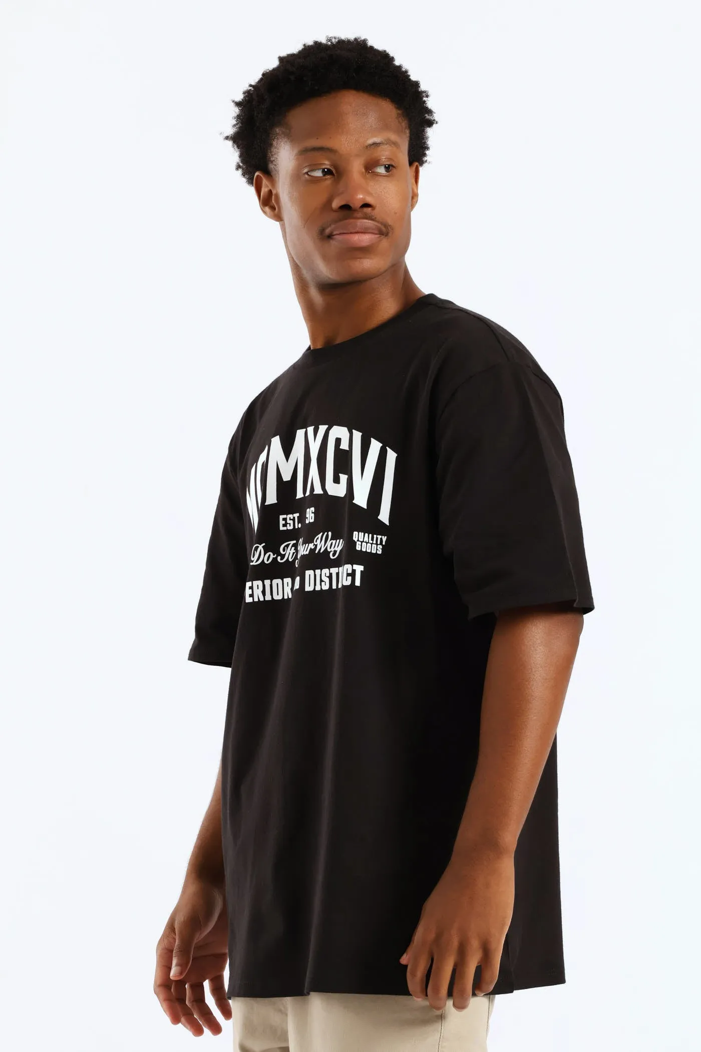Mcmxcvi Basic Print Tee - Black sold by Edgars product image thumbnail 3