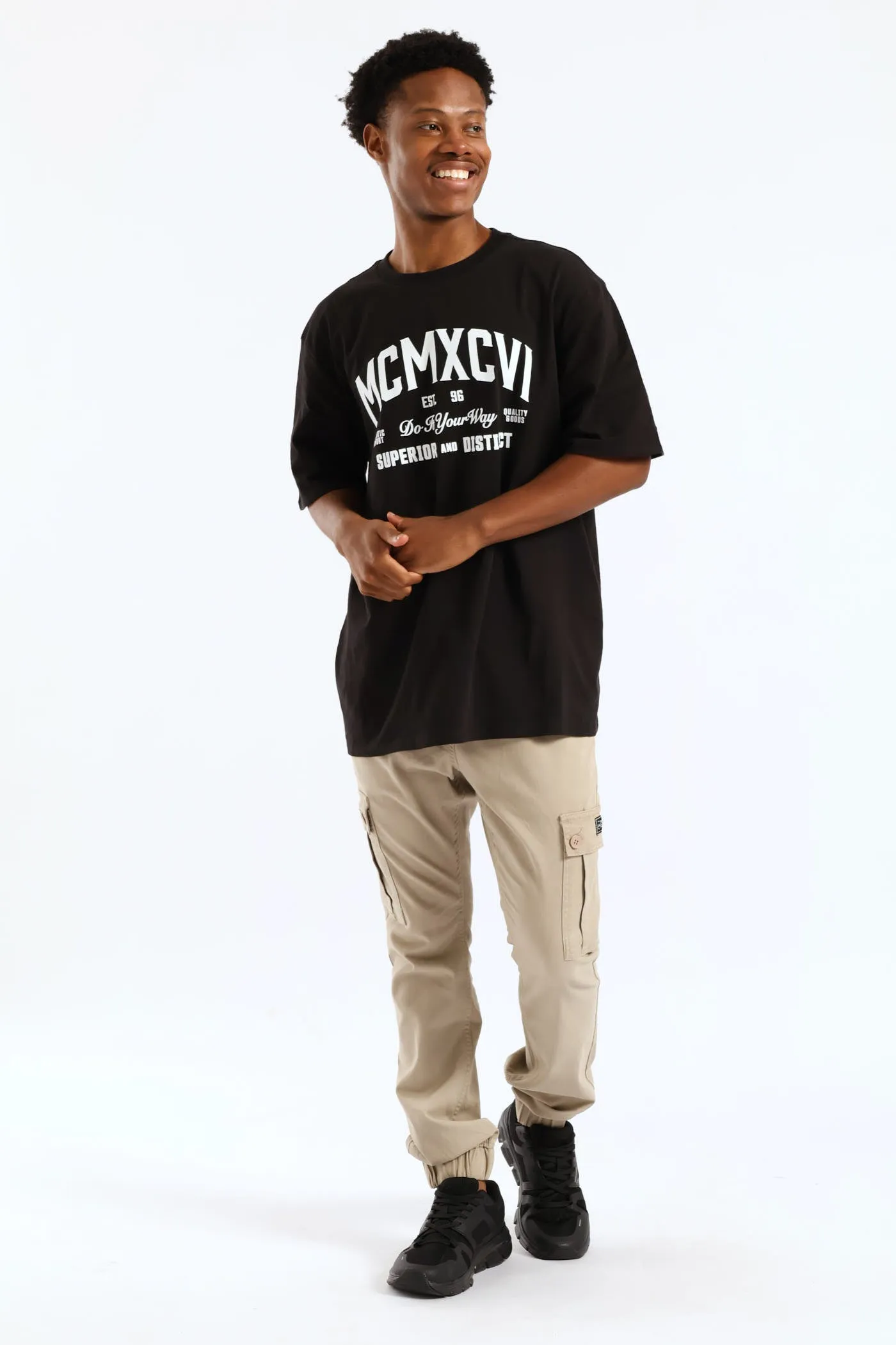 Mcmxcvi Basic Print Tee - Black sold by Edgars product image thumbnail 5
