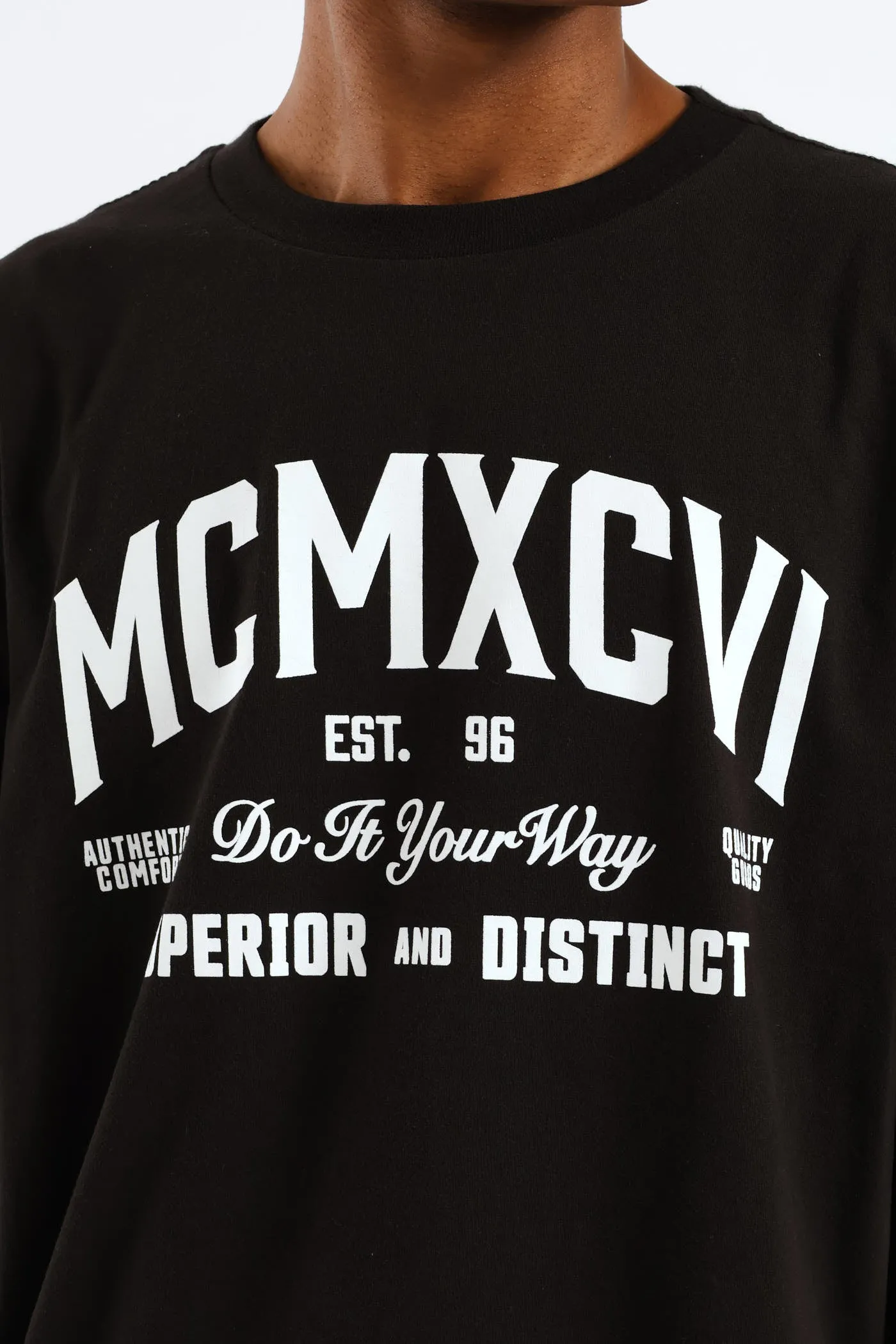 Mcmxcvi Basic Print Tee - Black sold by Edgars product image thumbnail 2