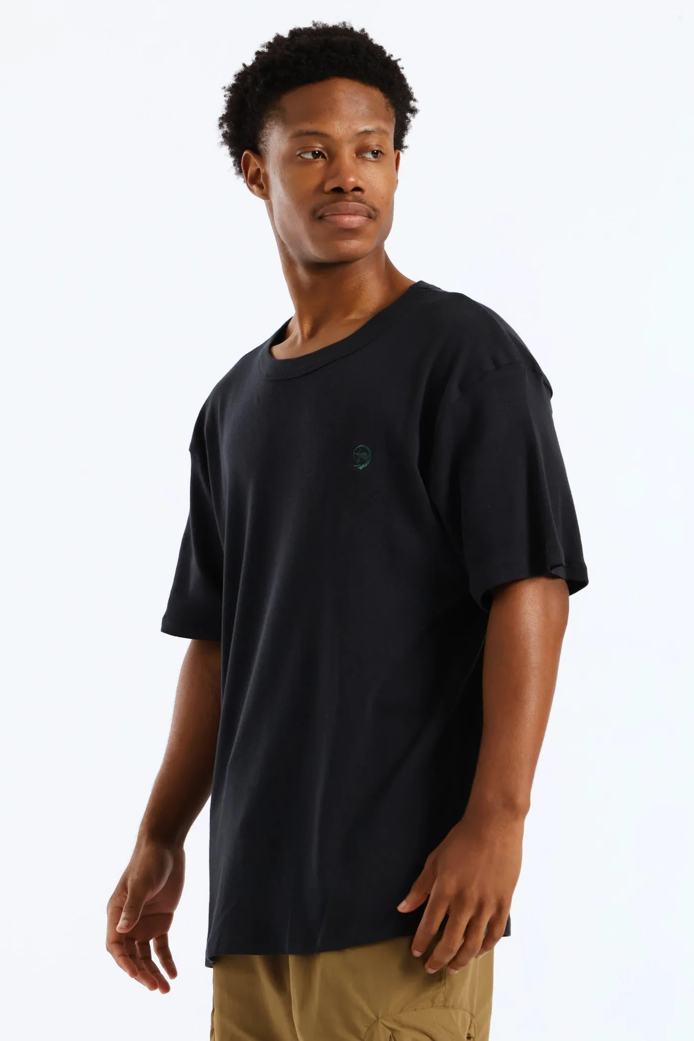 Embroidered Rib Tee - Black sold by Edgars product image thumbnail 3