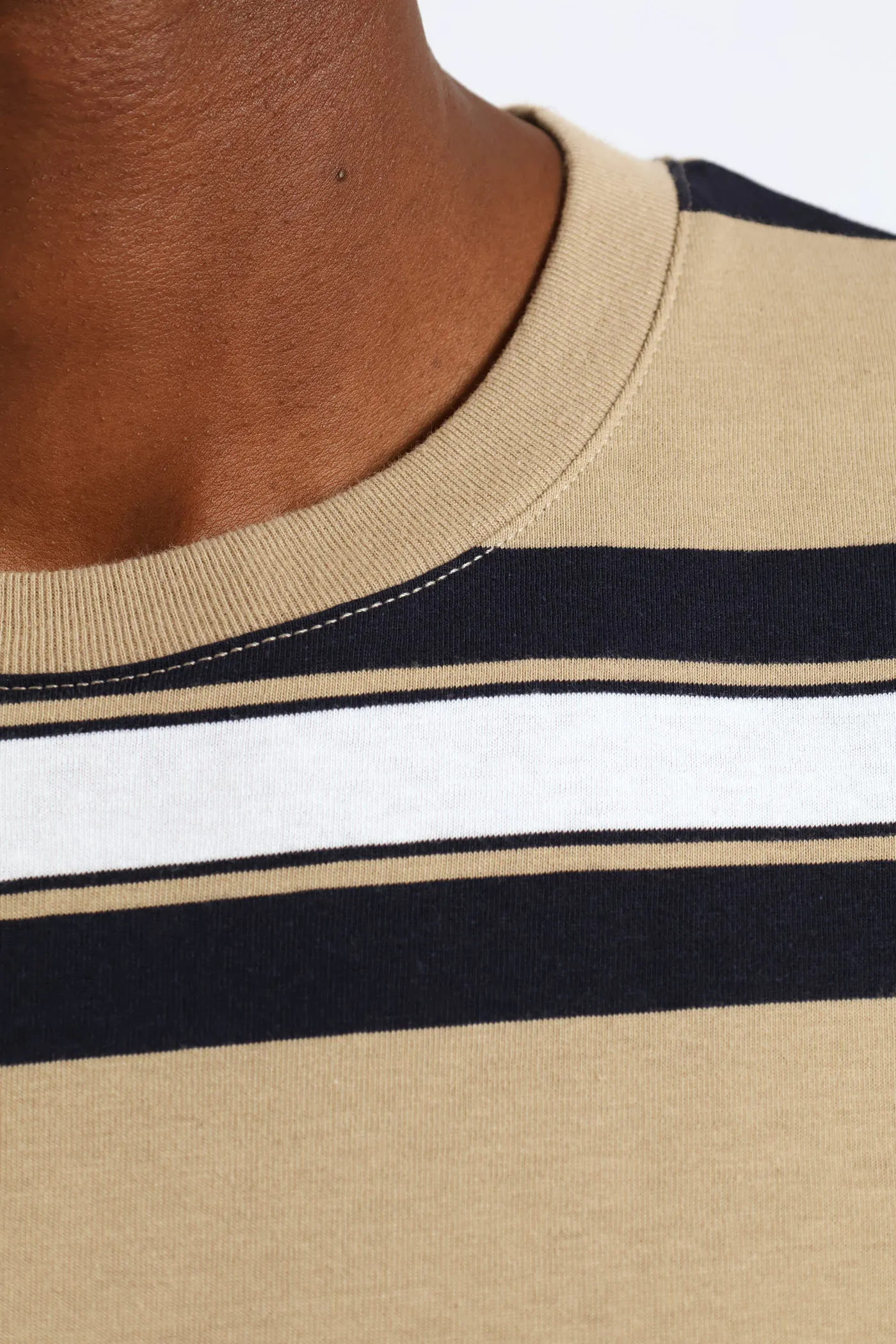 Stripe Tee - Taupe/Navy/White sold by Edgars product image thumbnail 2