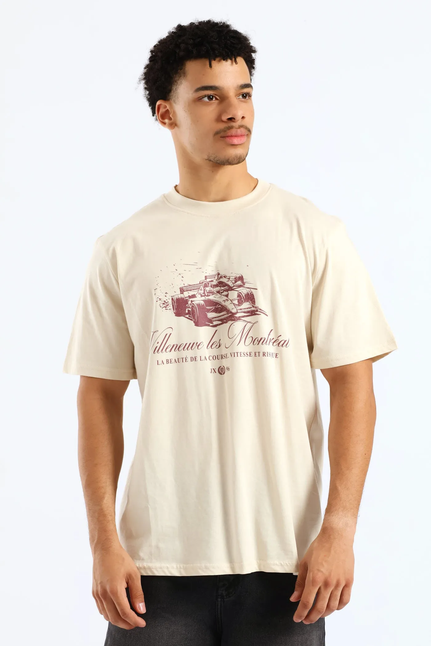 Race Car Print Tee - Ecru sold by Edgars product image thumbnail 3