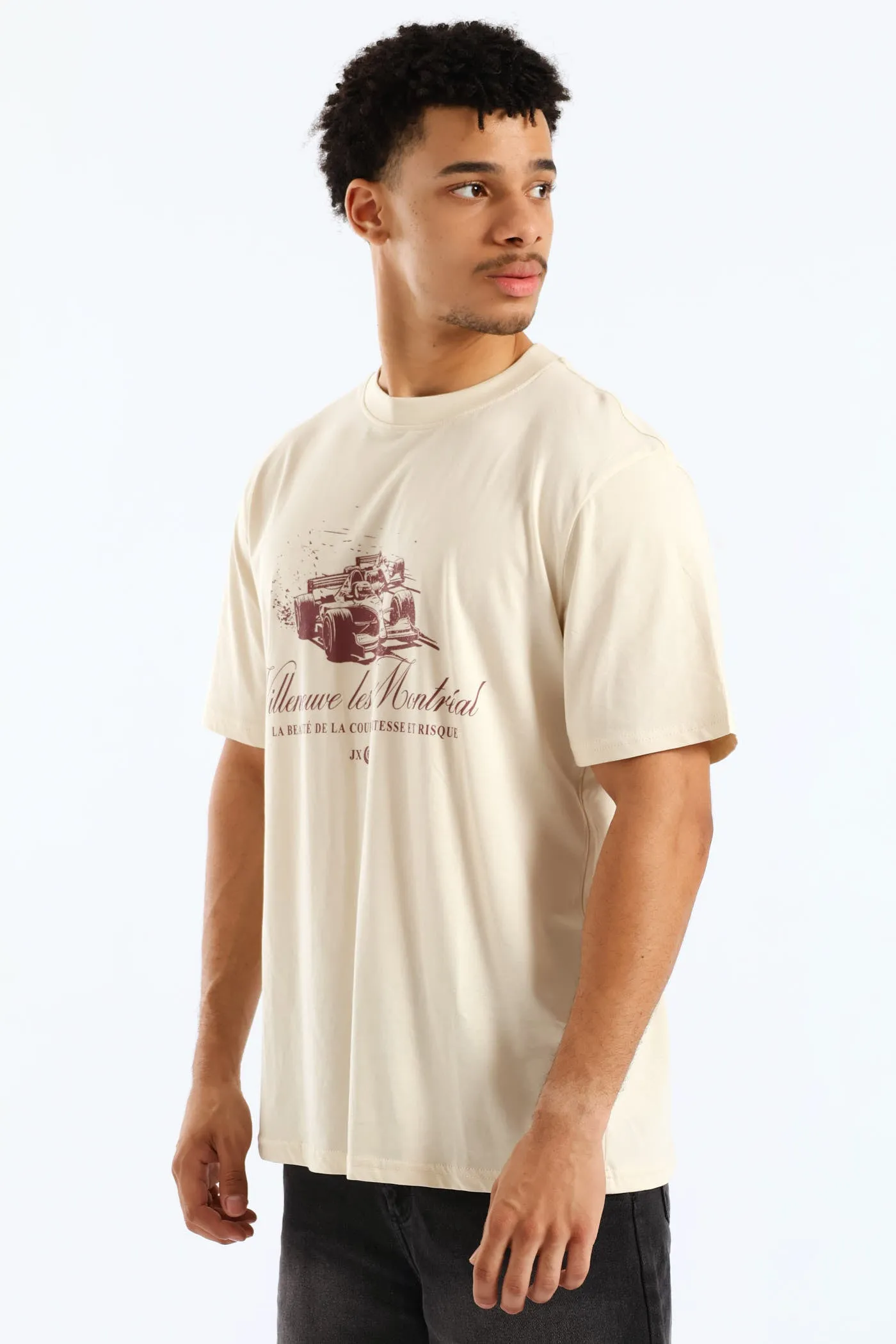 Race Car Print Tee - Ecru sold by Edgars product image thumbnail 4