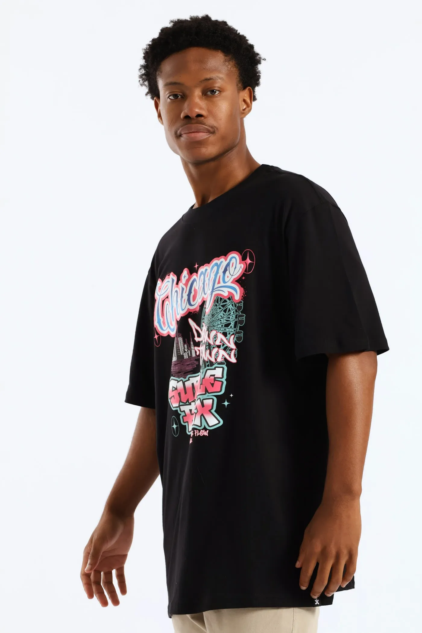 Graffiti Print Tee - Black sold by Edgars product image thumbnail 3