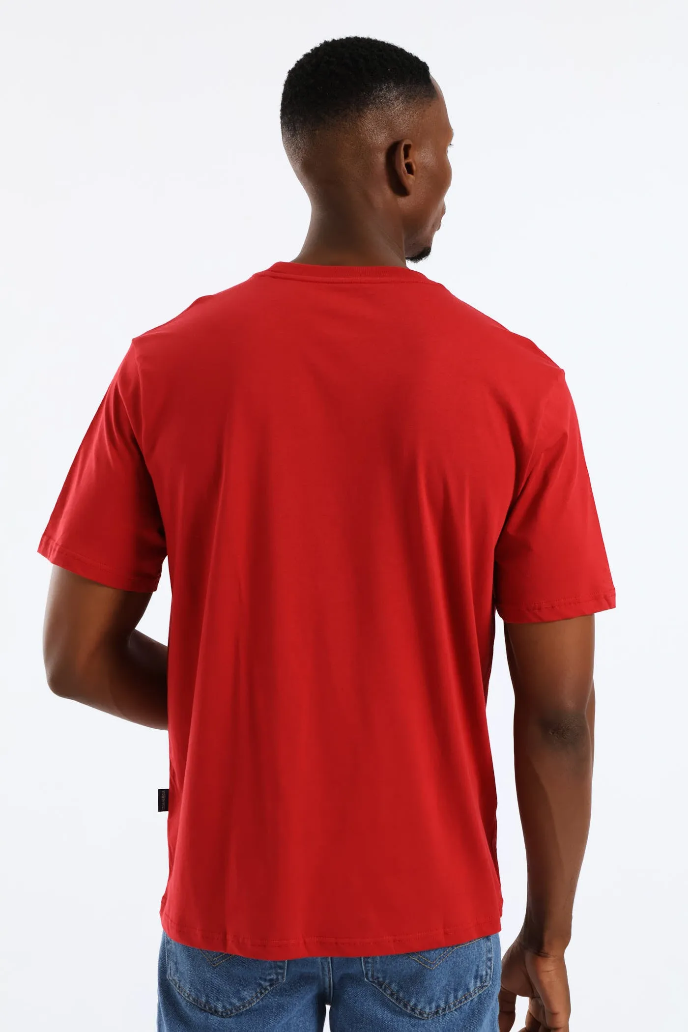 Follow The Sun Chest Print Tee - Dark Red sold by Edgars product image thumbnail 4