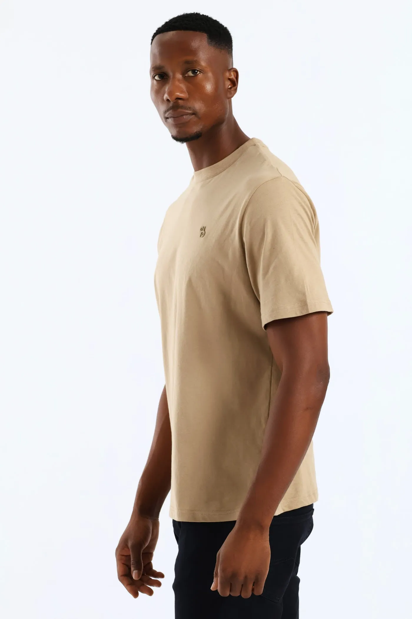 Basic Crew Neck T-Shirt - Taupe sold by Edgars product image thumbnail 3