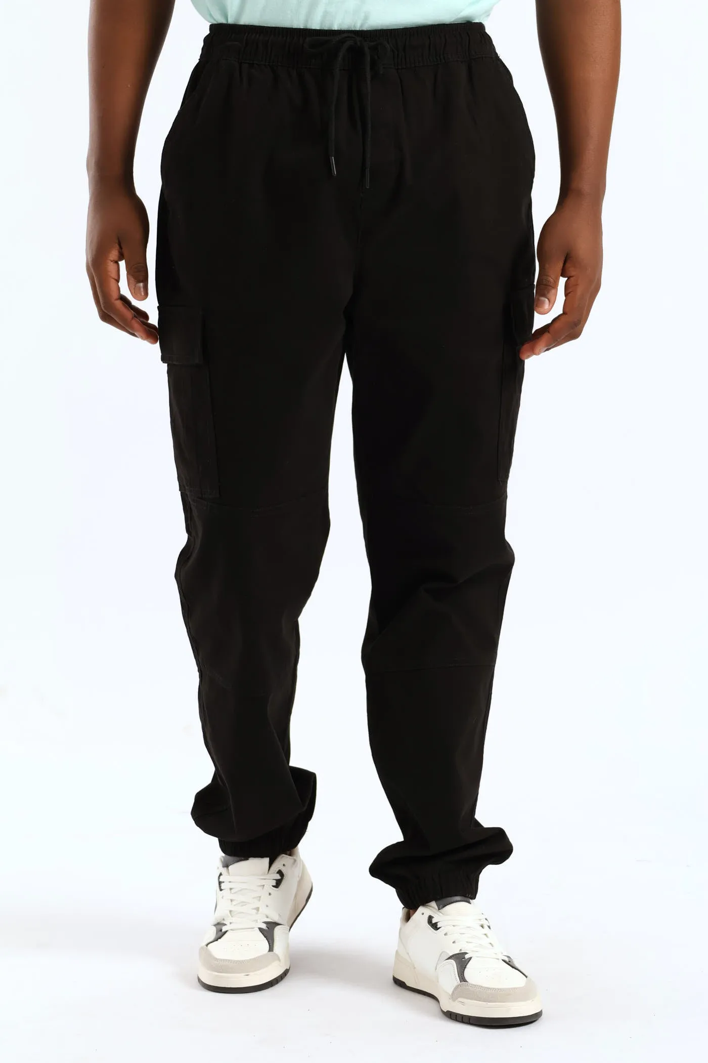 Basic Cargo Pants - Black sold by Edgars