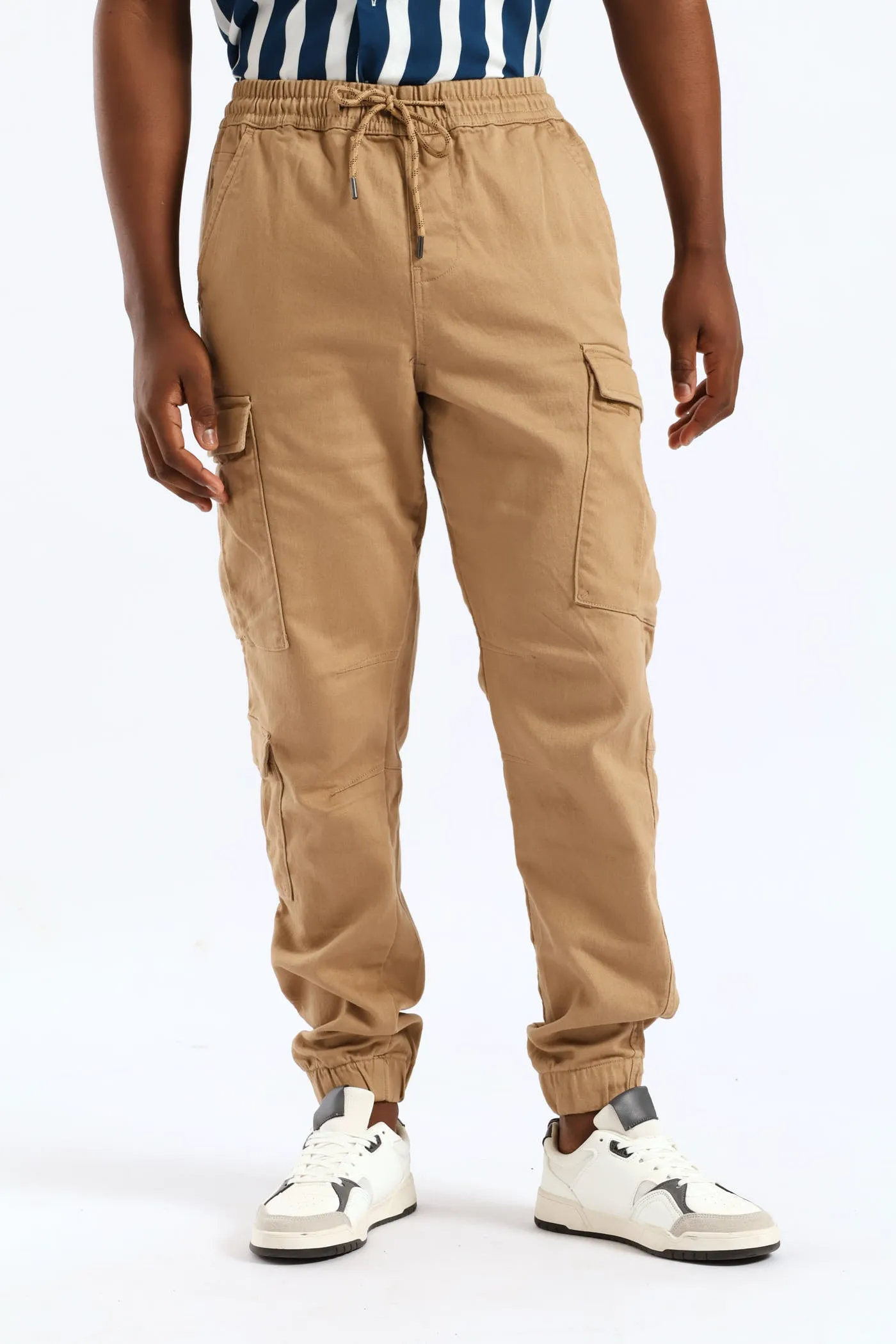 Knit Cargo Jogger - Khaki sold by Edgars