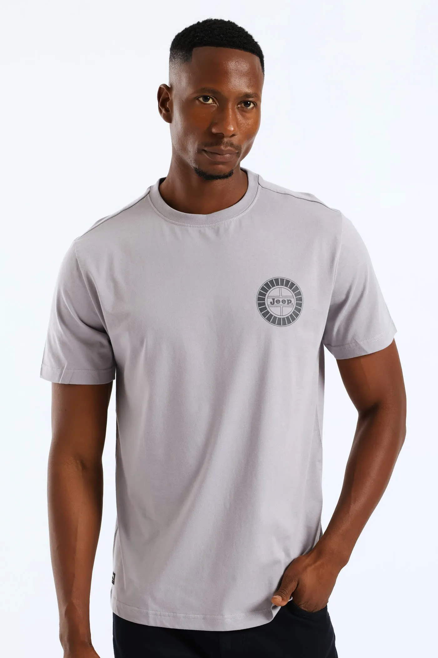 Simple Graphic Tee - Grey sold by Edgars