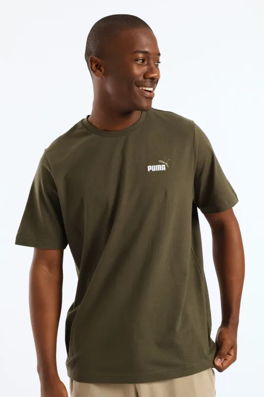 Essential 2 Color Small No. 1 Logo Tee - Fatigue sold by Edgars