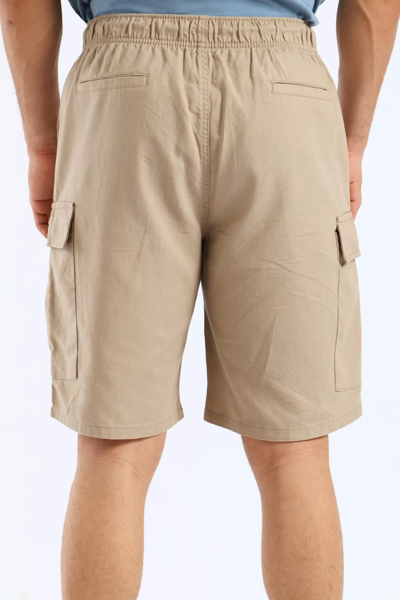 Linen Cargo Shorts - Brown sold by Edgars product image thumbnail 3