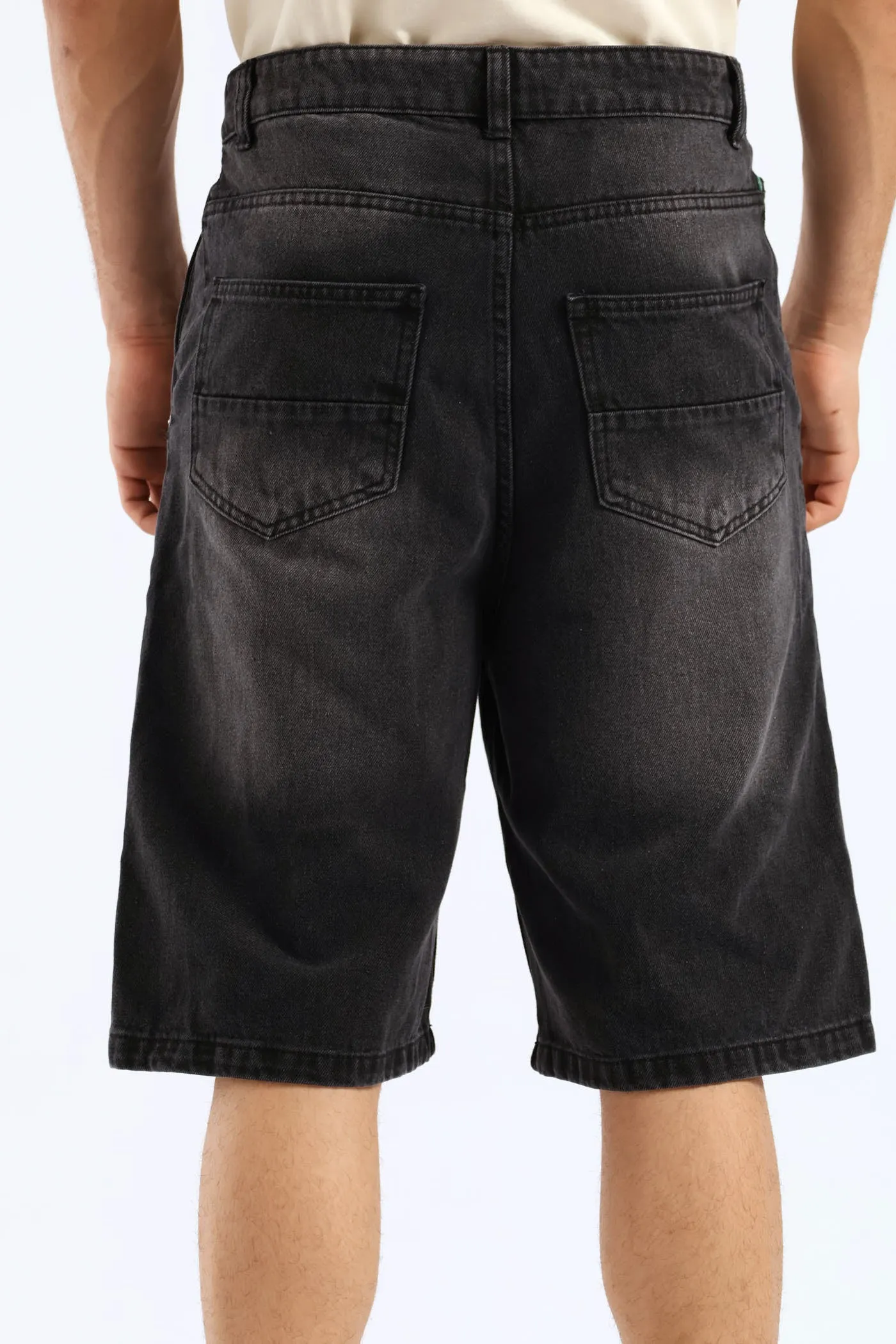 Denim Baggy Shorts - Black sold by Edgars product image thumbnail 4