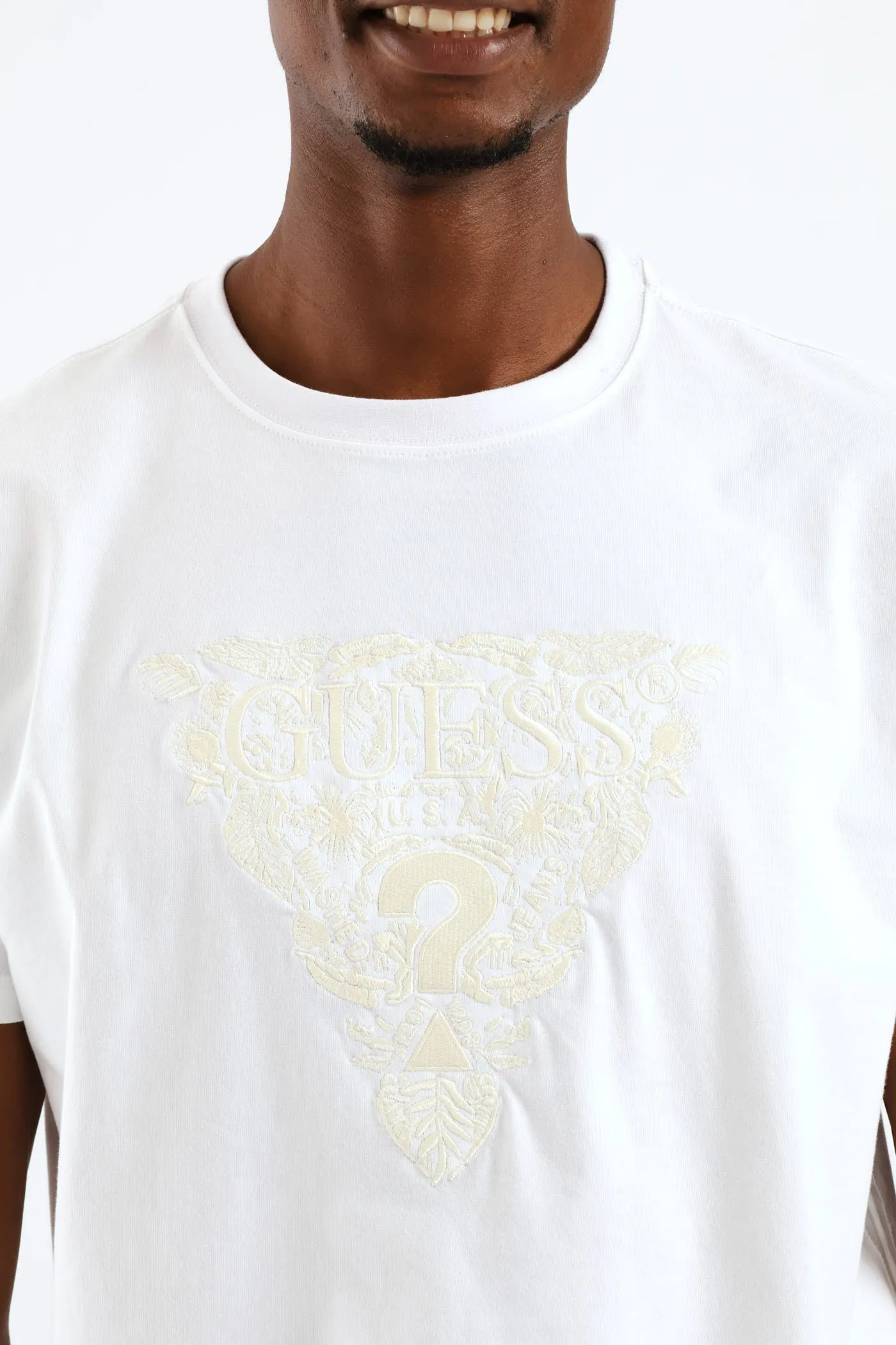 Flower Embroidery Tee - White sold by Edgars product image thumbnail 2