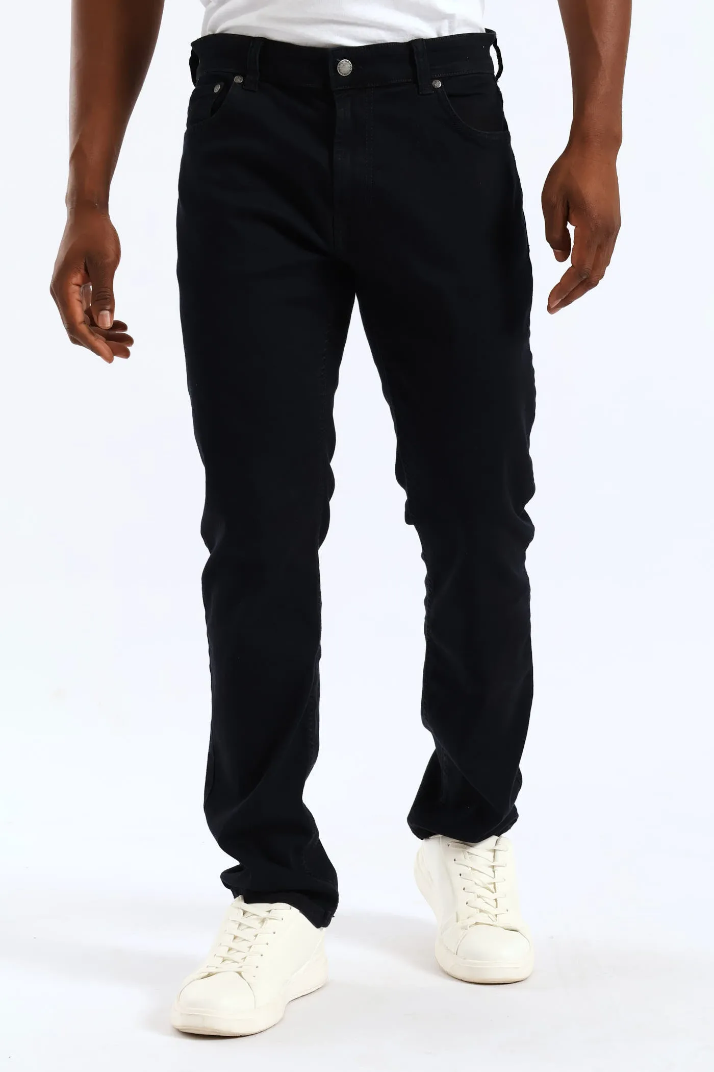 Simon Straight Leg Denim - Black sold by Edgars