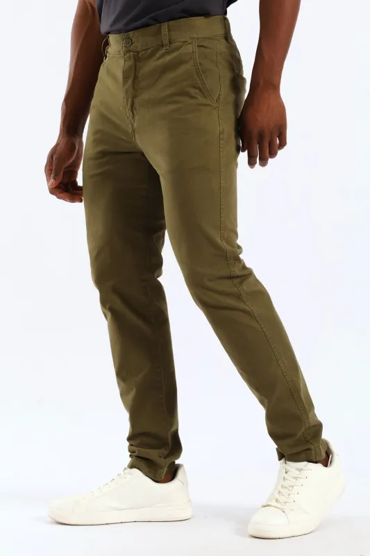 Slim III Chino Pant - Olive sold by Edgars