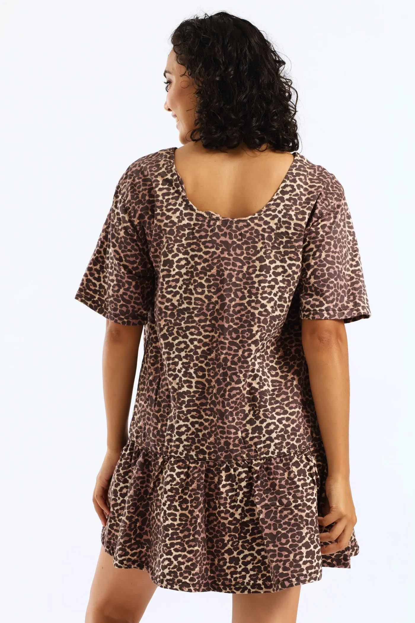 Leopard Denim Dress - Brown sold by Edgars product image thumbnail 4