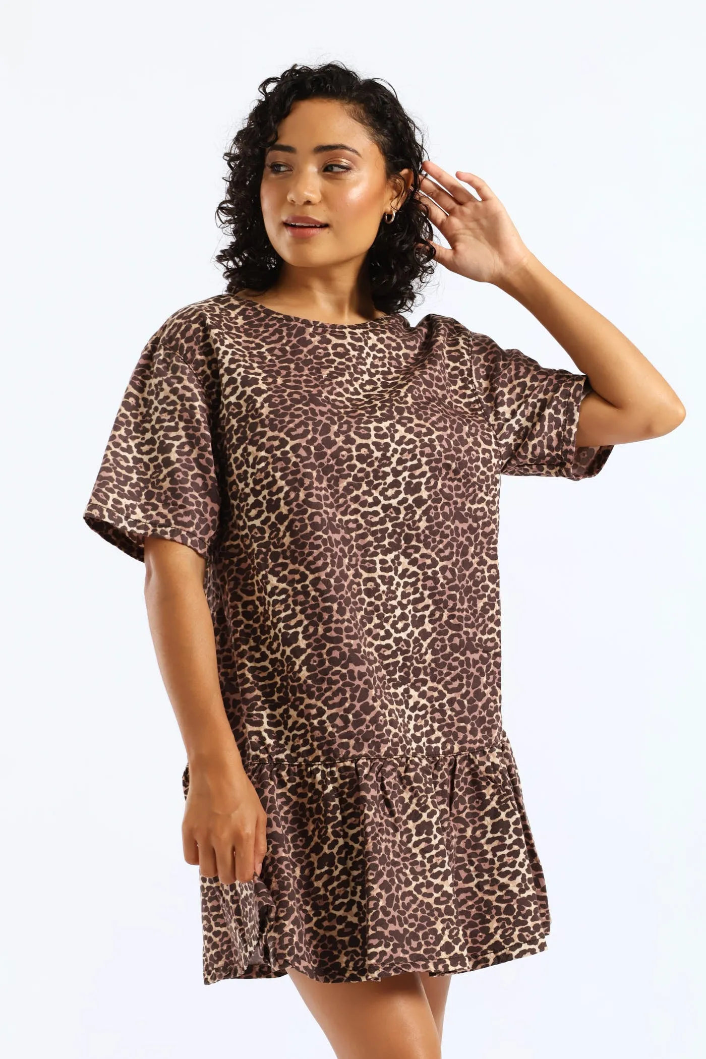 Leopard Denim Dress - Brown sold by Edgars product image thumbnail 2