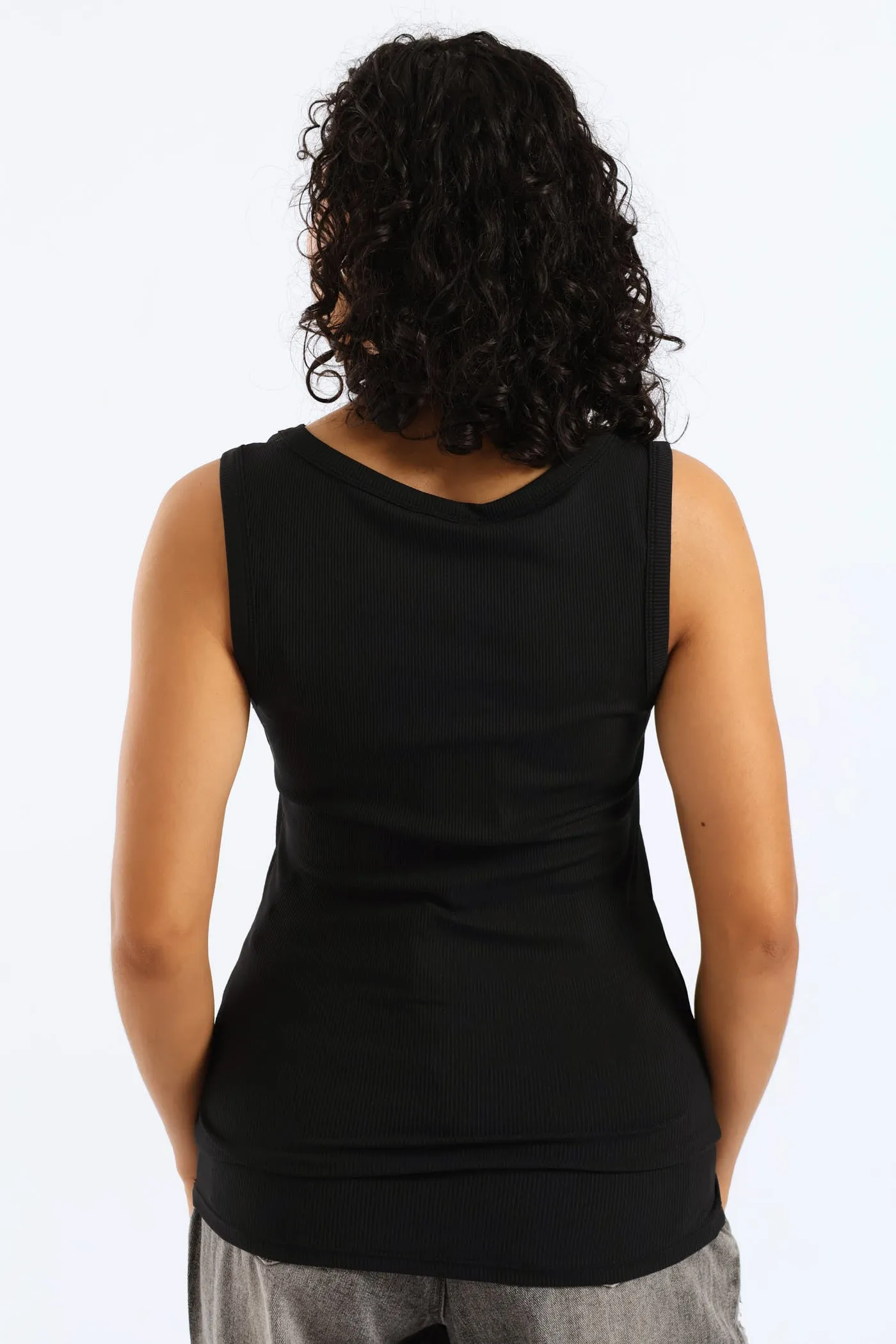 Embellished Logo Tank Top - Black sold by Edgars product image thumbnail 4