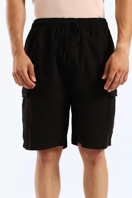 Cargo Shorts - Black sold by Edgars
