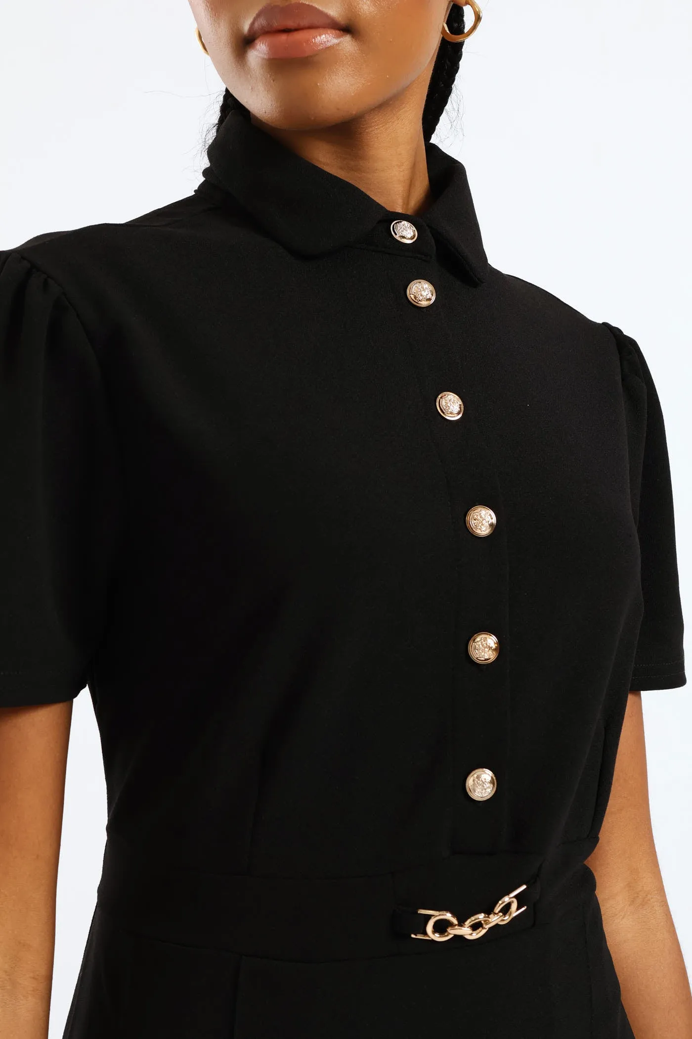 Box Pleated Preppy Dress - Black sold by Edgars product image thumbnail 2