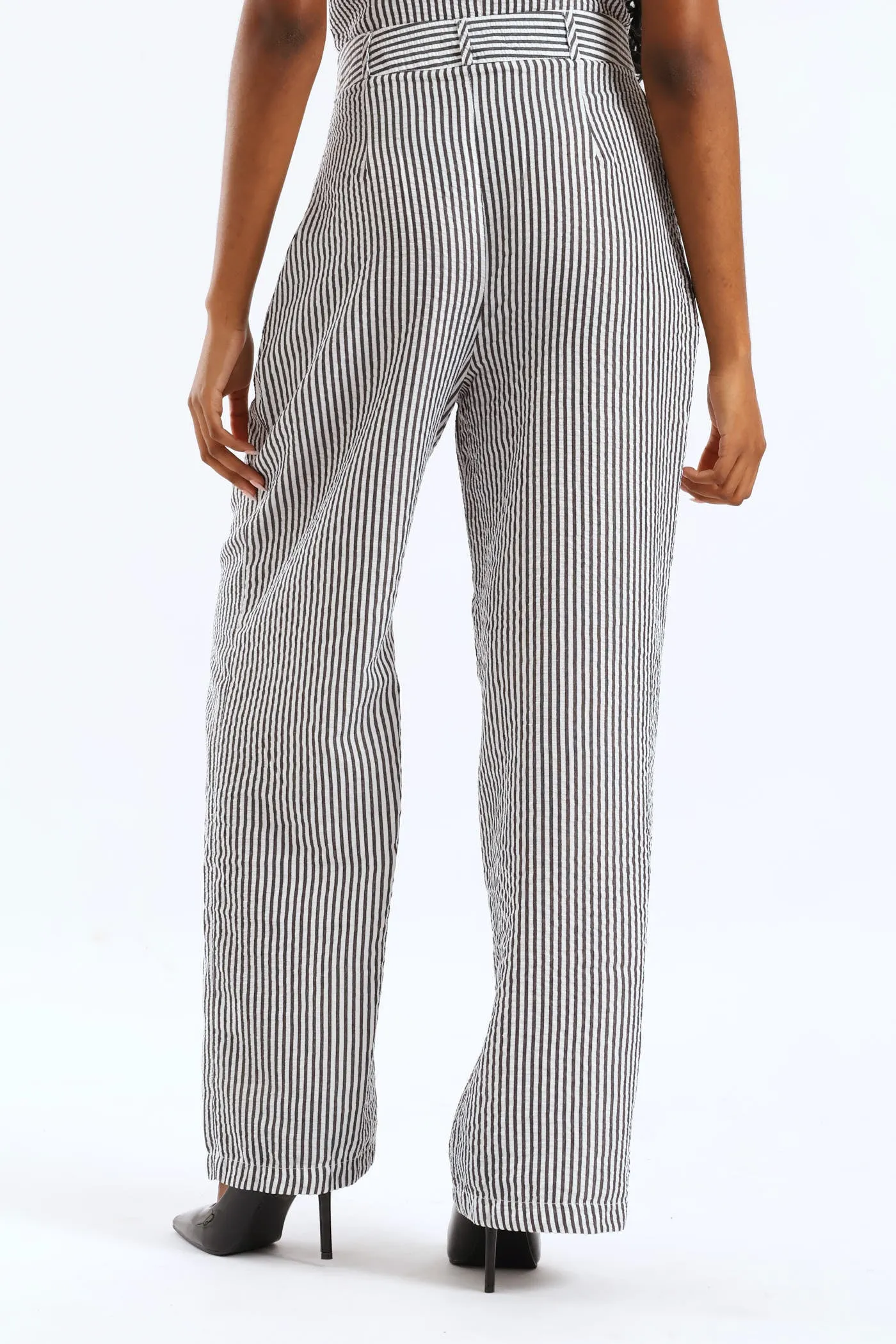 Striped Wide Leg Pant - Charcoal sold by Edgars product image thumbnail 5