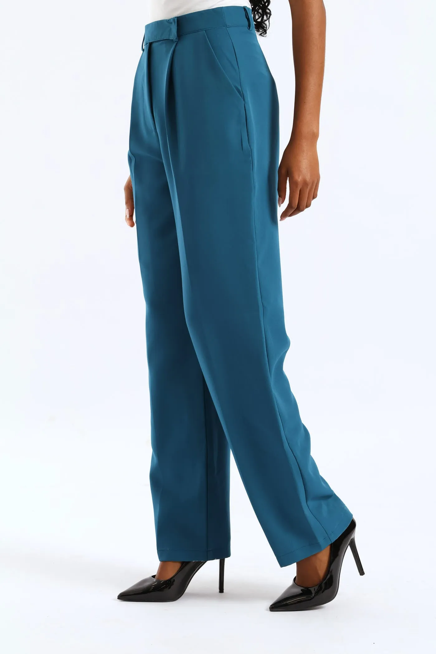 Extended Tab Wide Leg Pant - Teal sold by Edgars product image thumbnail 3