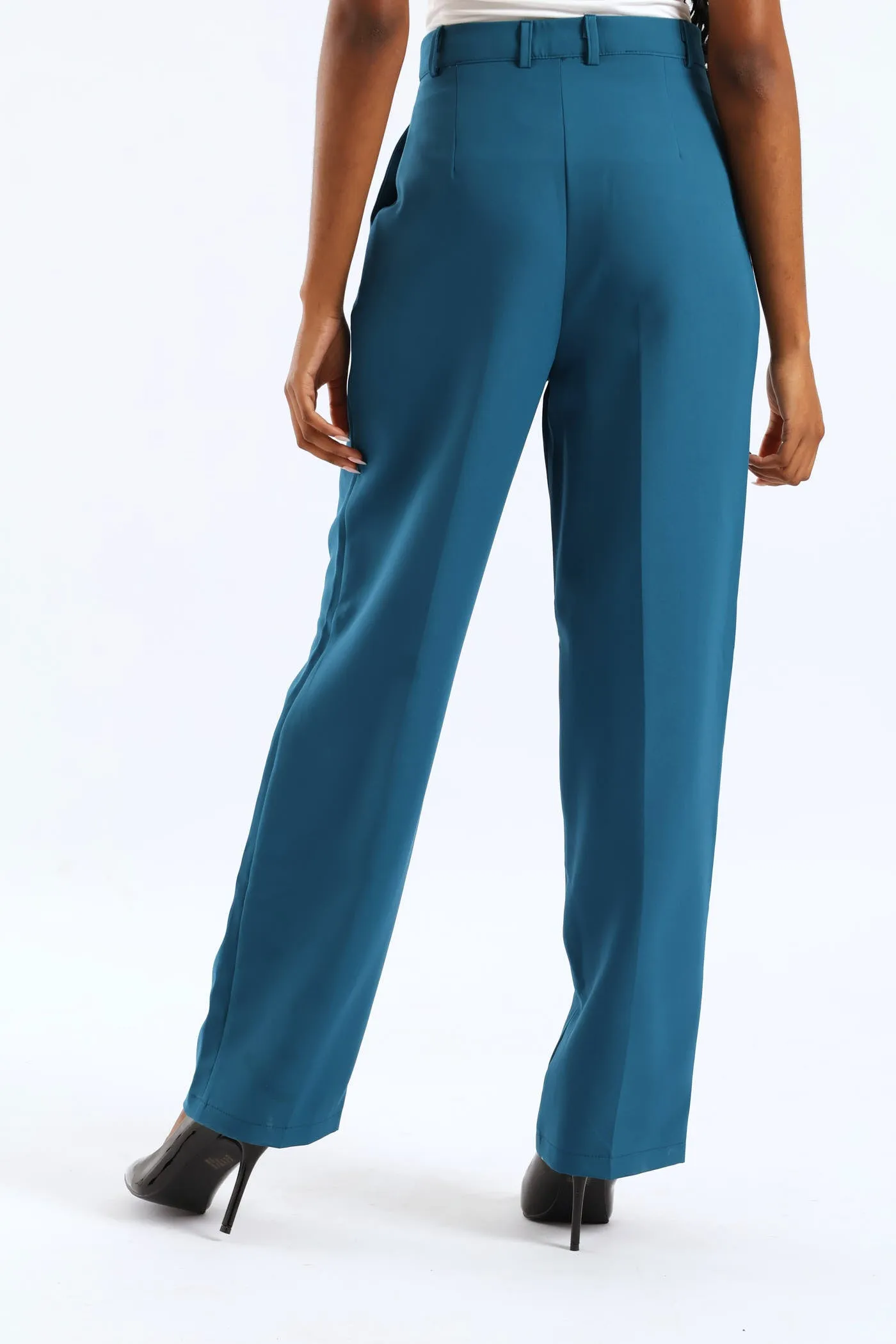 Extended Tab Wide Leg Pant - Teal sold by Edgars product image thumbnail 2