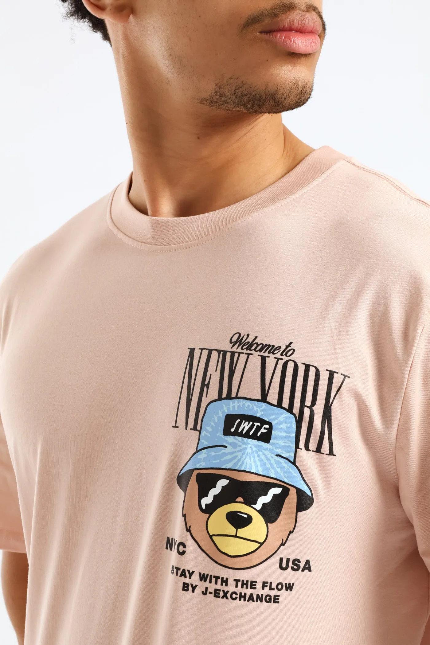 Small Ny Teddy Tee - Light Pink sold by Edgars product image thumbnail 2