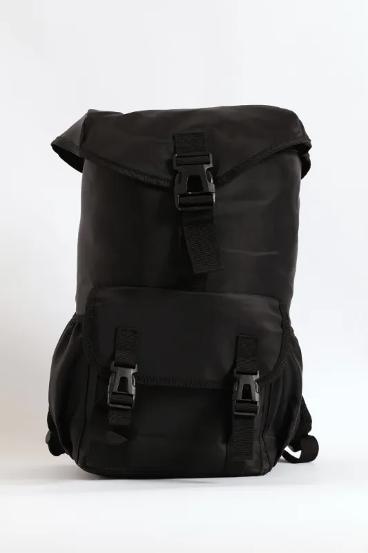 Buckle Backpack - Black sold by Edgars