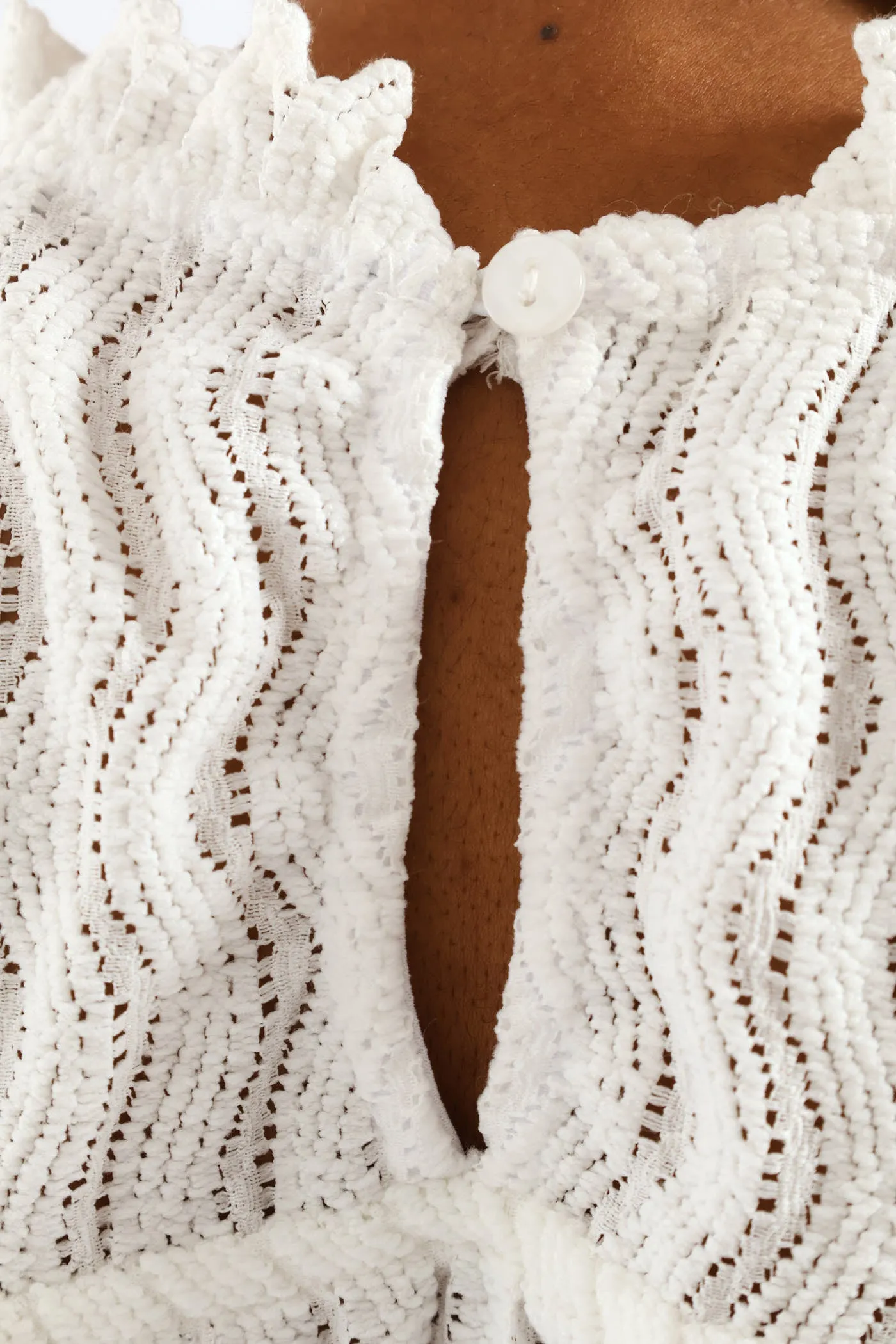 Frill Hi Neck Tank Top - White sold by Edgars product image thumbnail 5