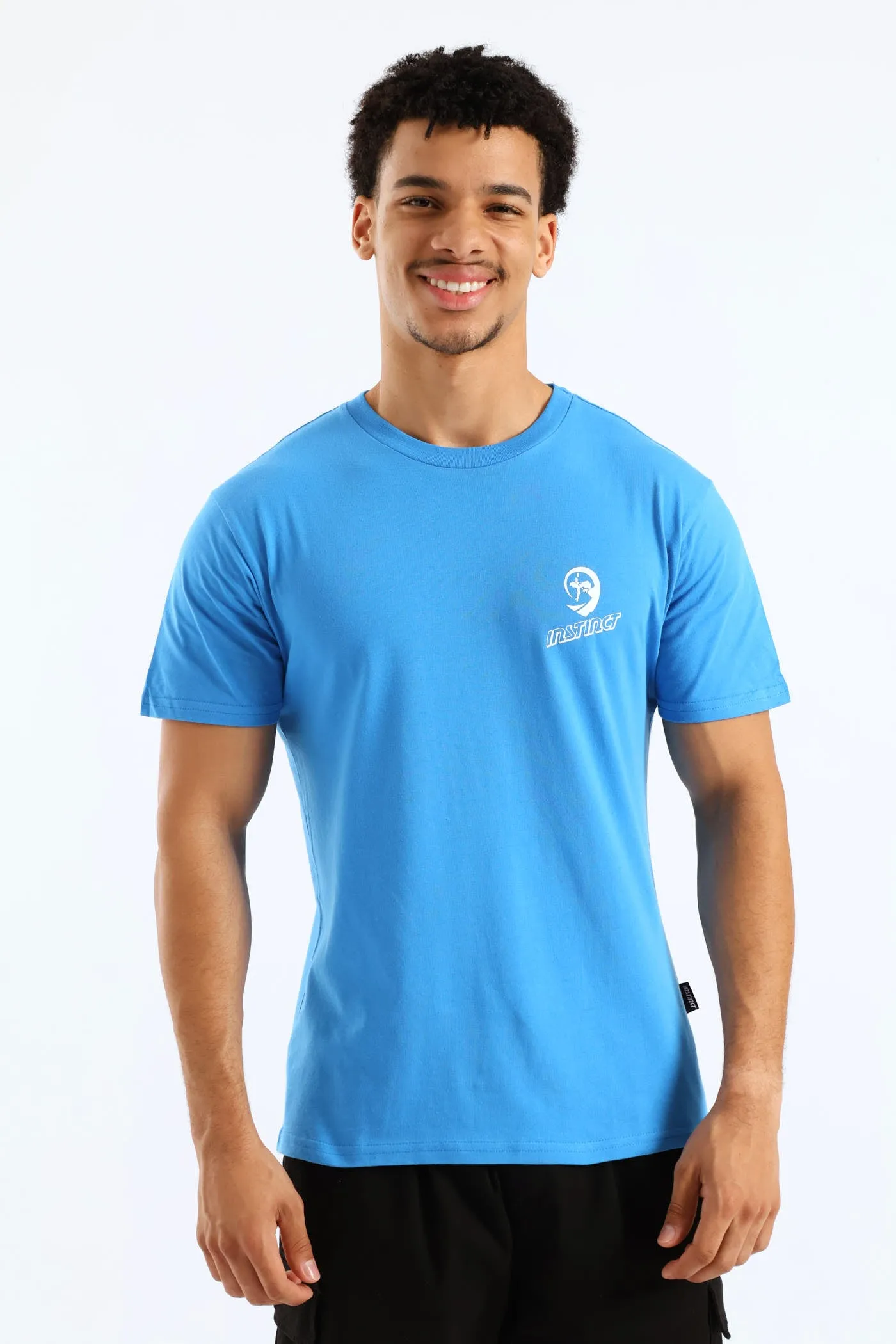 Heritage Print Tee - Blue sold by Edgars