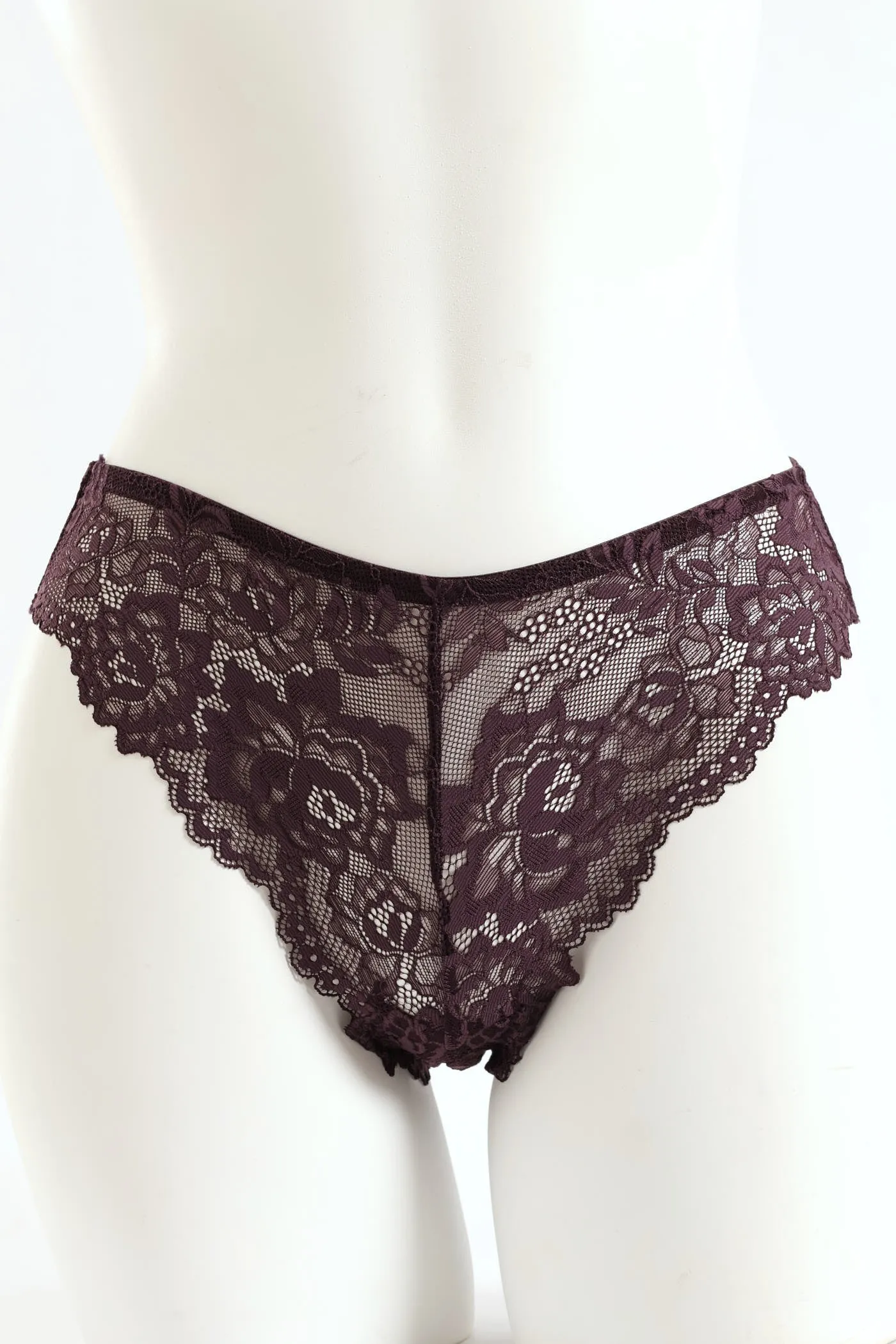 3 Pack Lace Brazilian Panties - Blush/Plum/Rose sold by Edgars product image thumbnail 3