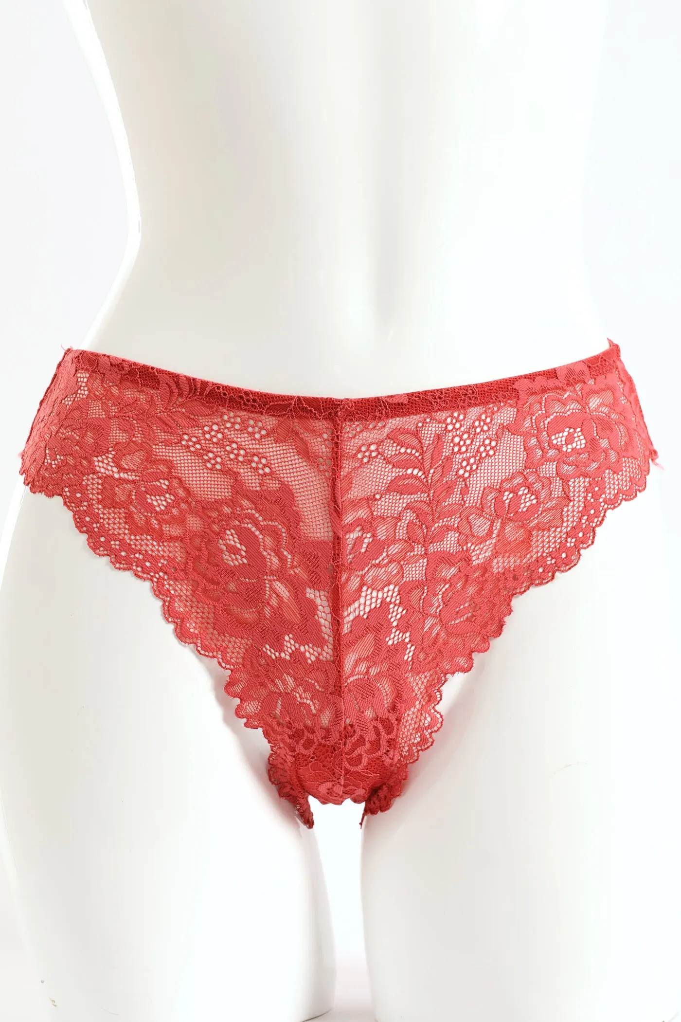 3 Pack Lace Brazilian Panties - Blush/Plum/Rose sold by Edgars product image thumbnail 4