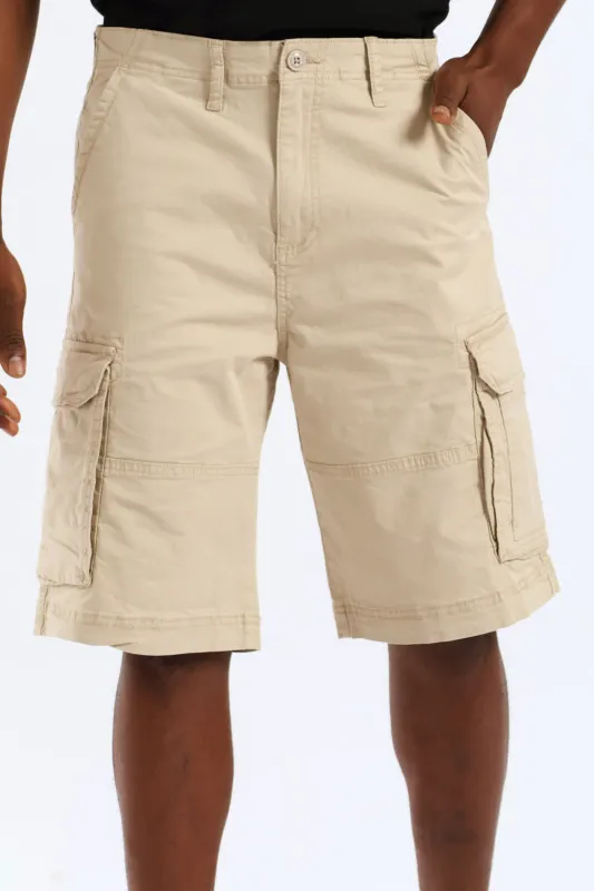 Cargo Bellows Short - Stone sold by Edgars